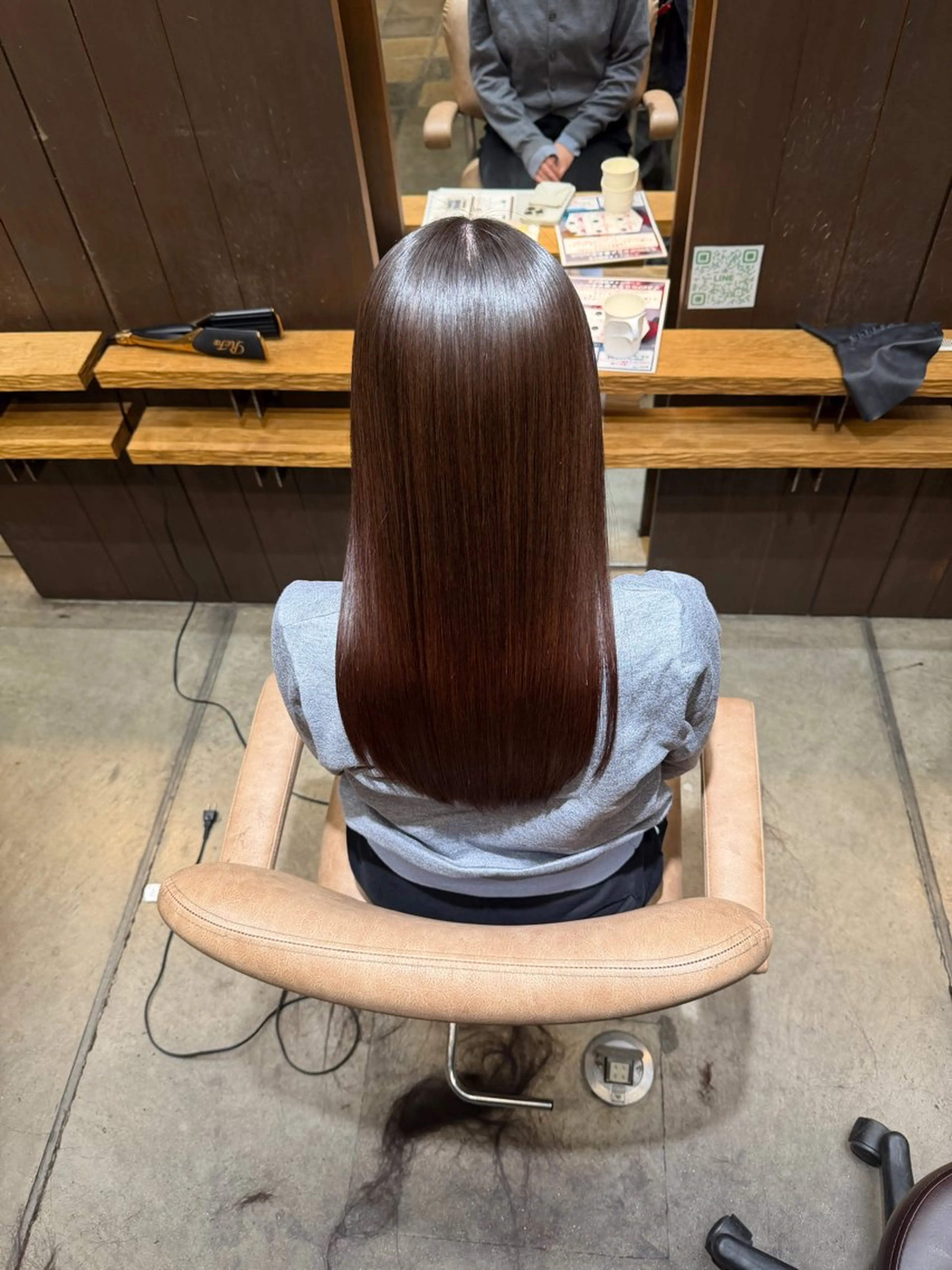 セミロング 縮毛矯正 トリートメント 美髪縮毛矯正/ 髪質改善/愛敬響のヘアスタイル