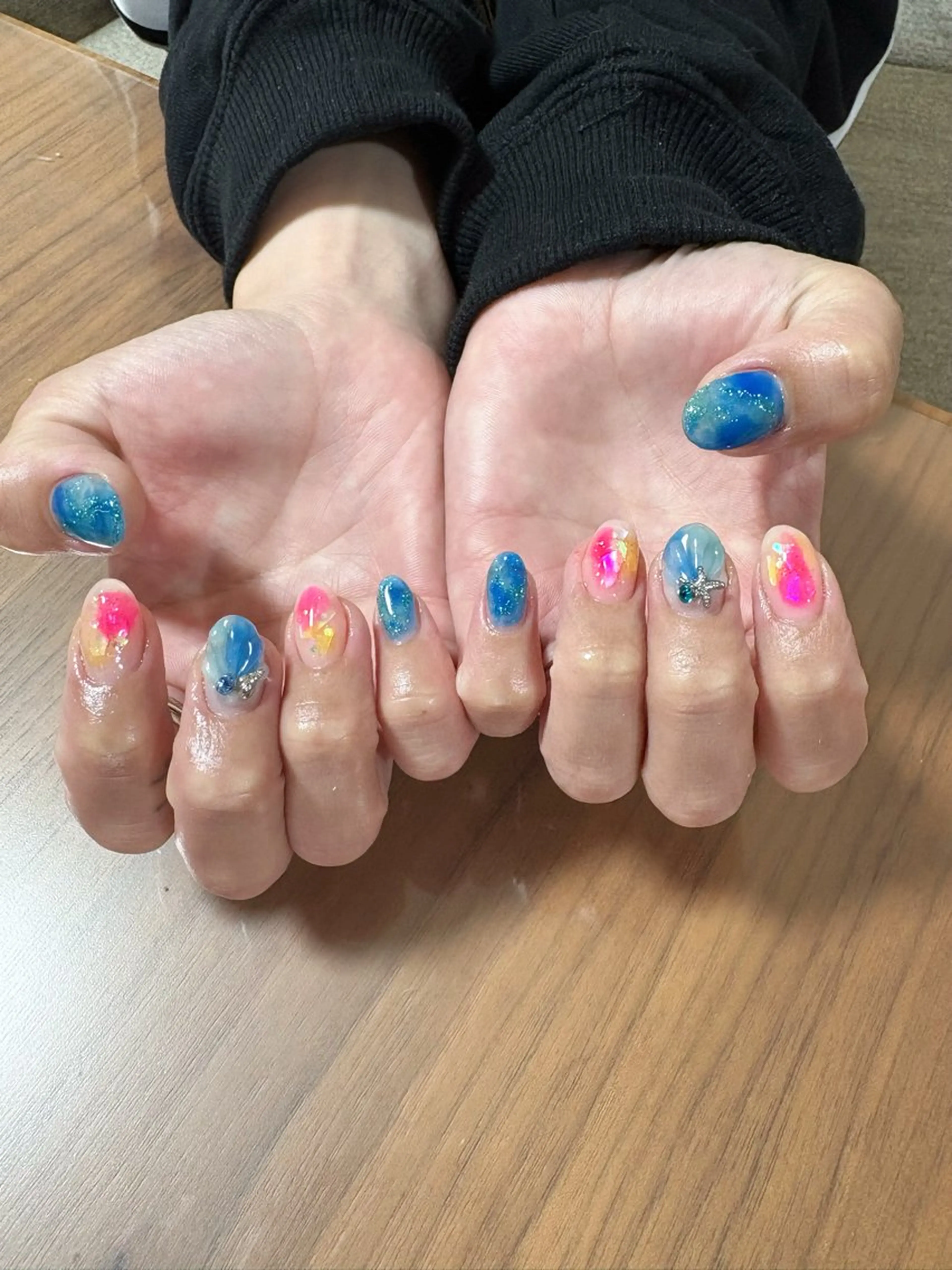 ネイル ニュアンスネイル 自宅サロン mArsのネイルデザイン