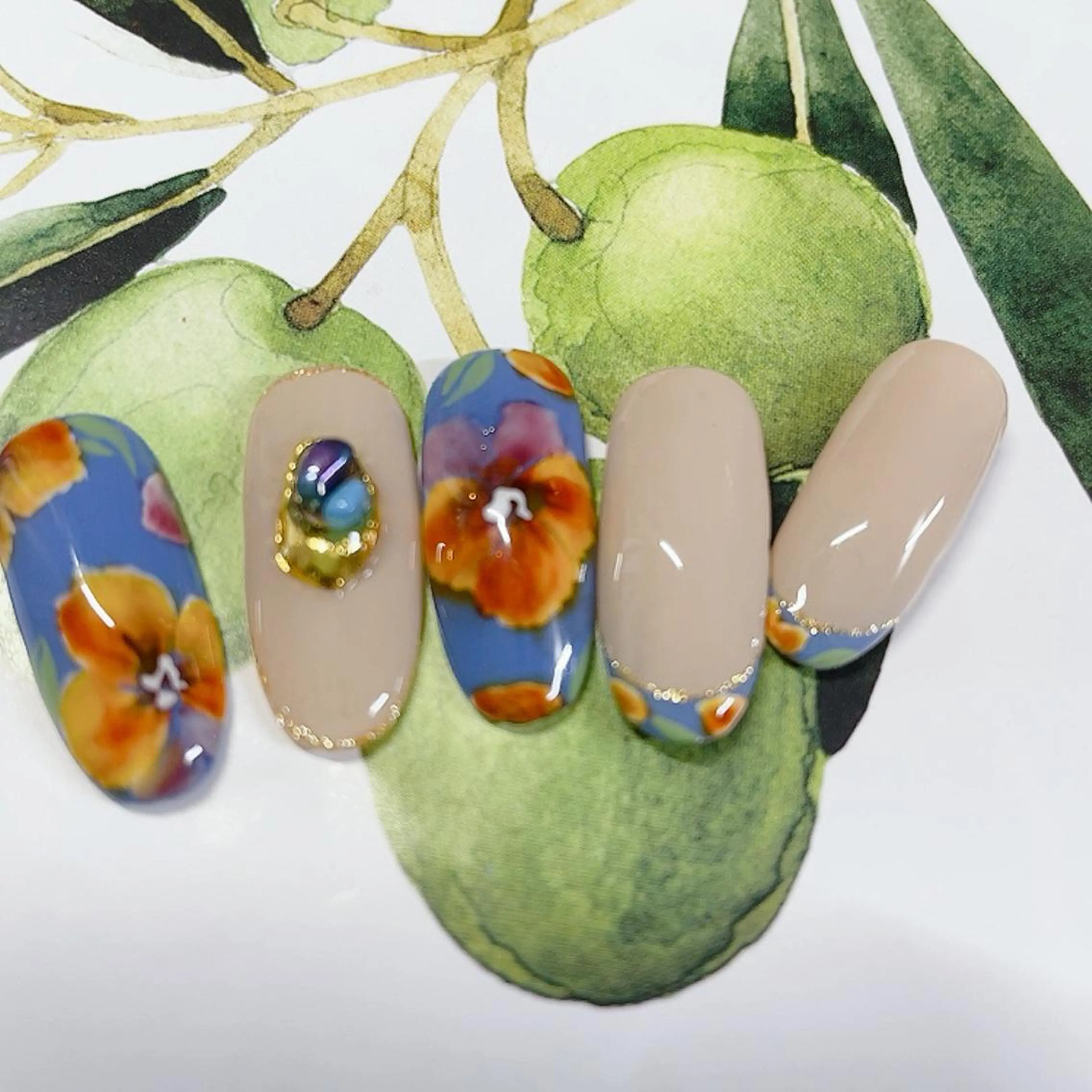 ネイル べっ甲ネイル ハンドネイル 奥園 良恵のネイルデザイン