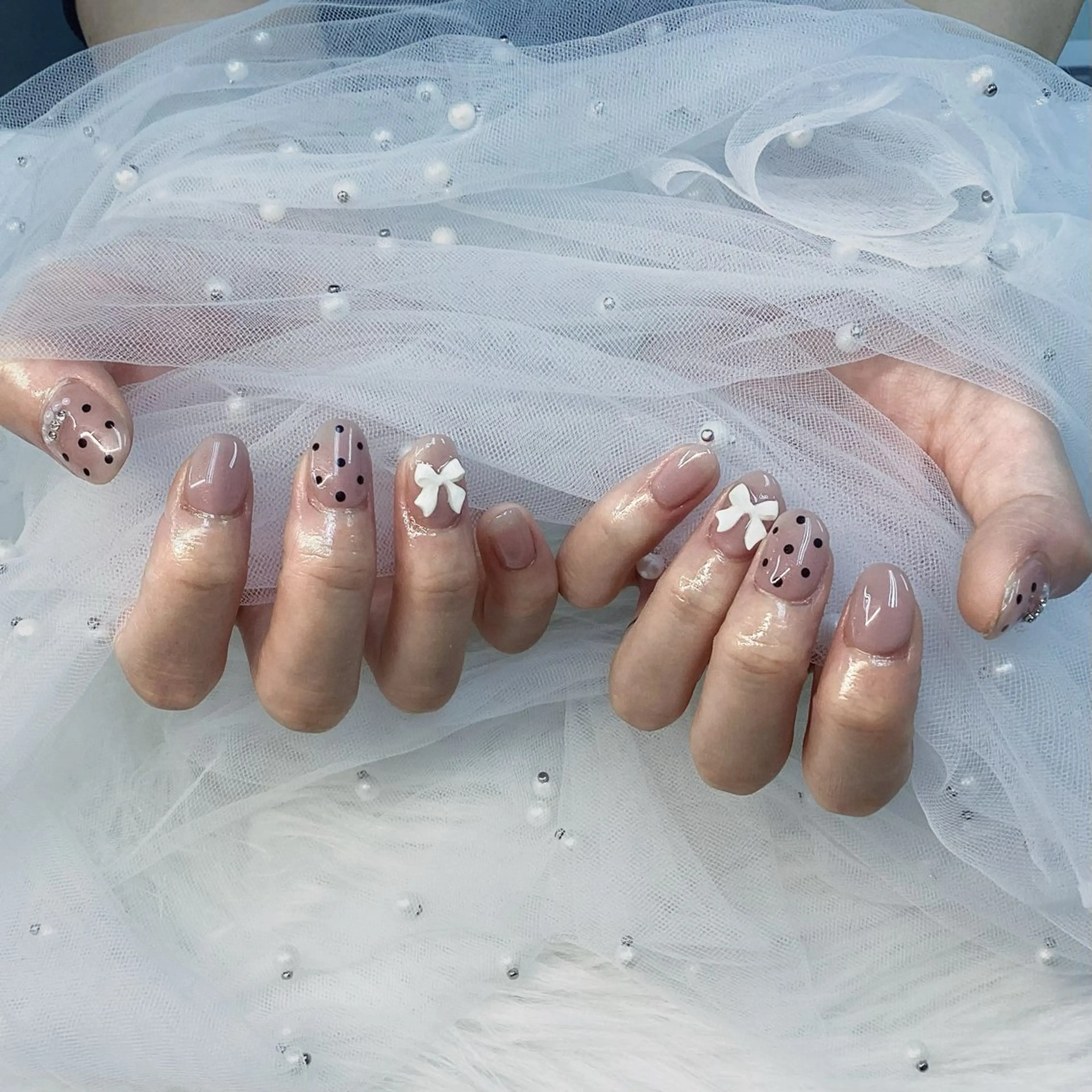 ネイル パーツ全部¥110 サロンミミのネイルデザイン