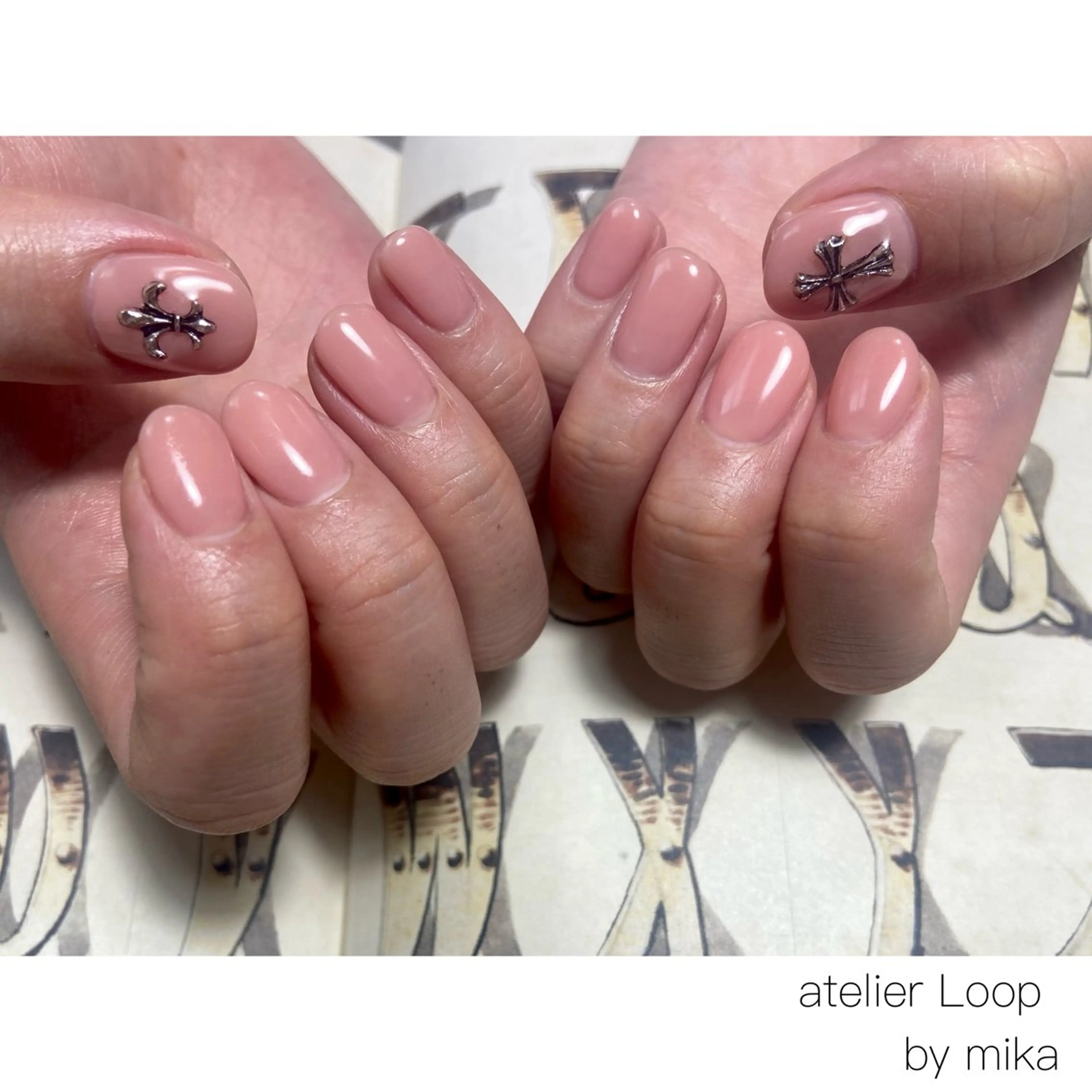 ネイル ワンカラーネイル atelierLoopbyshiho所属・atelier Loop♪MIKAのネイルデザイン