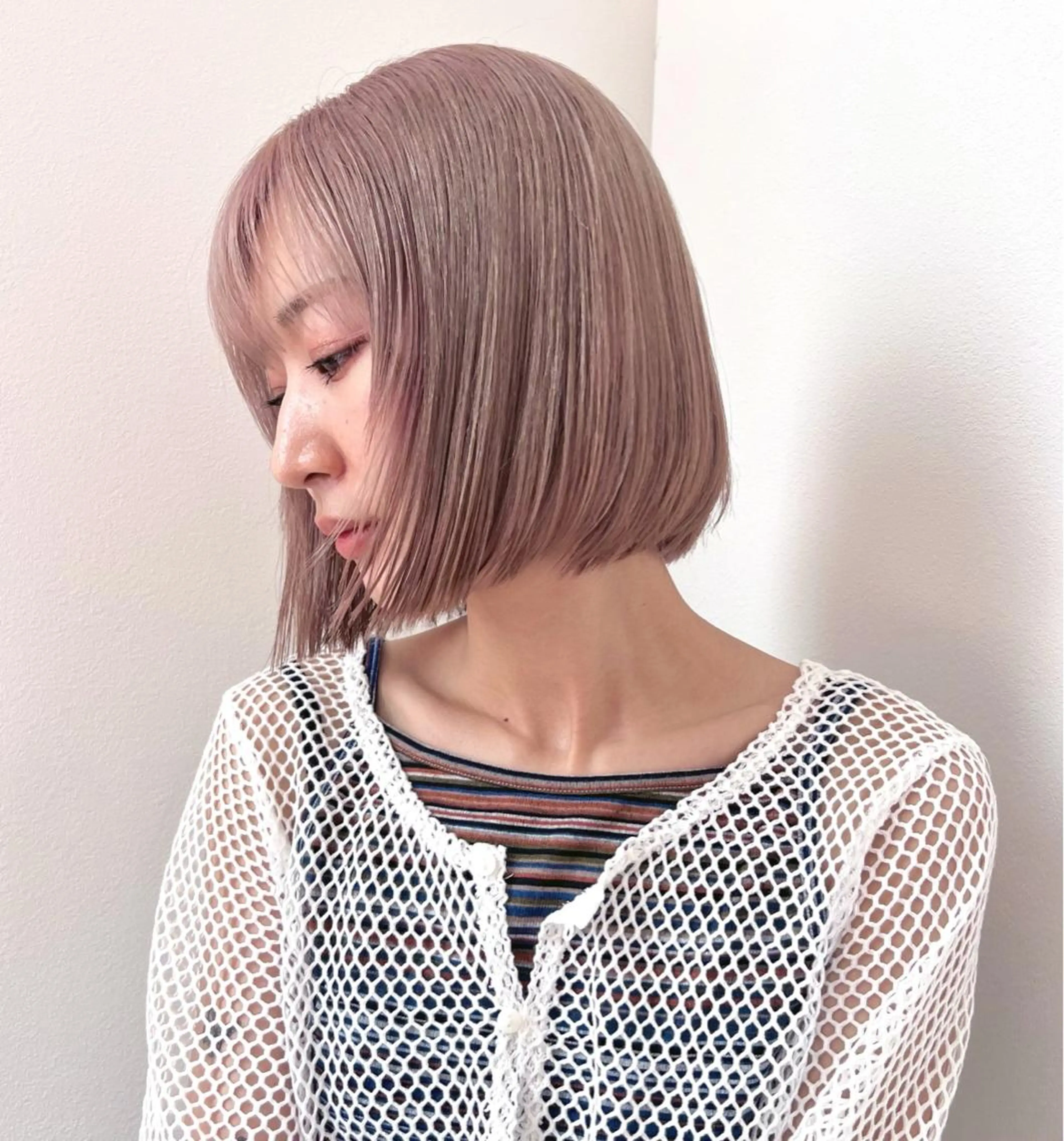 ショート ヘアカラー トリートメント ハイトーン♡ブリーチ ♡エクステ♡nanaのヘアスタイル