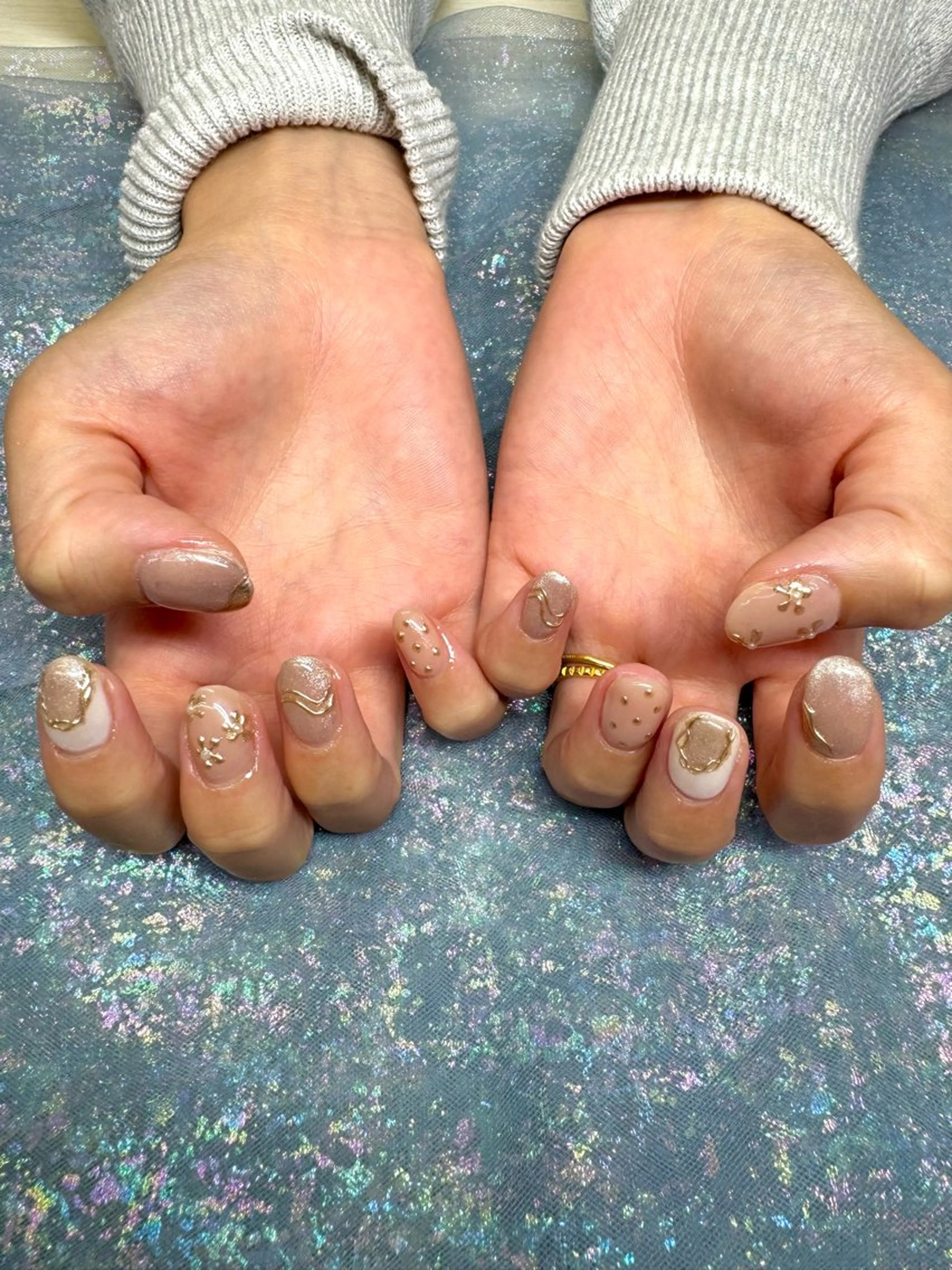 ネイル ミラーネイル ハンドネイル nail spaß所属・WAKALU .のネイルデザイン