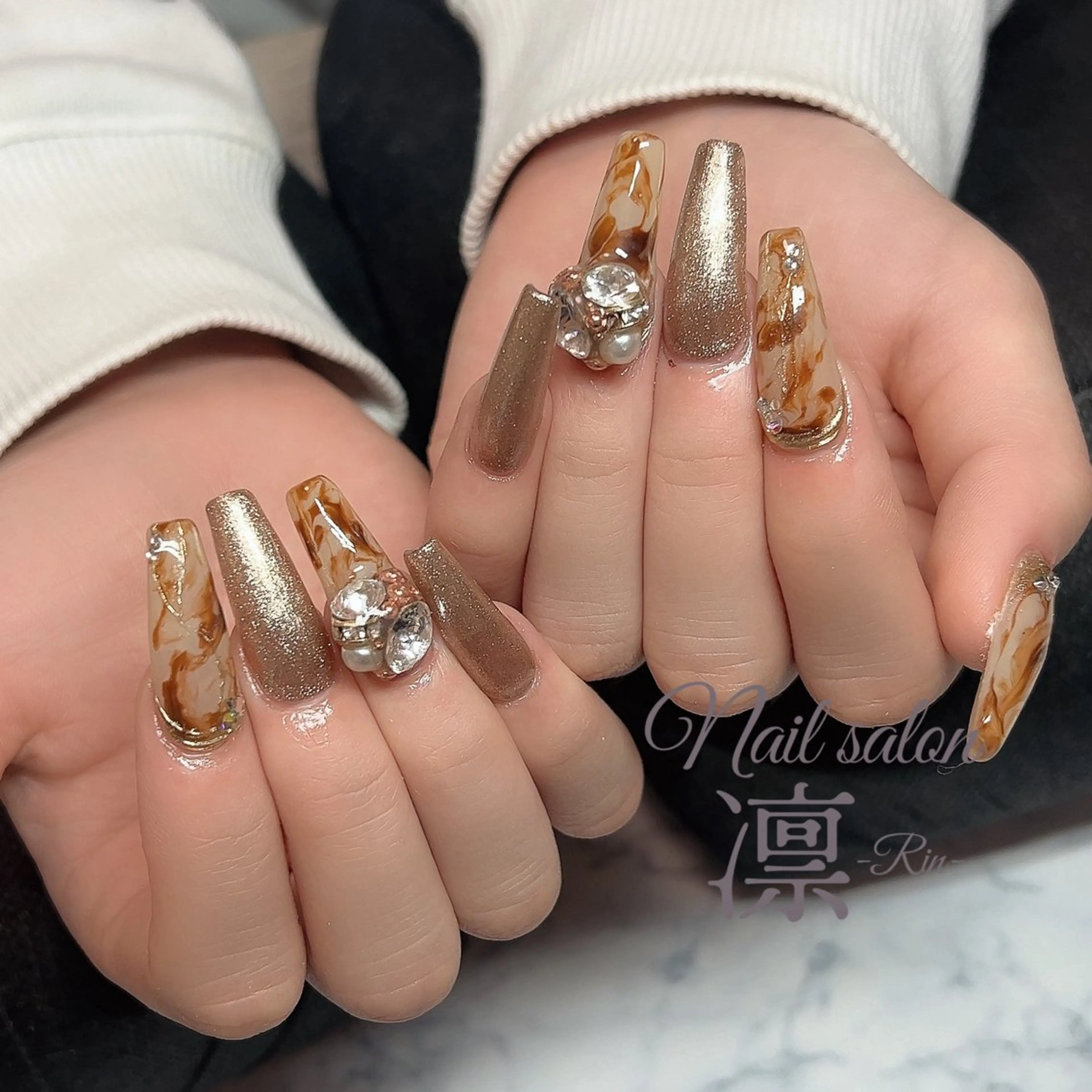 ネイル スカルプネイル private salon凛のネイルデザイン