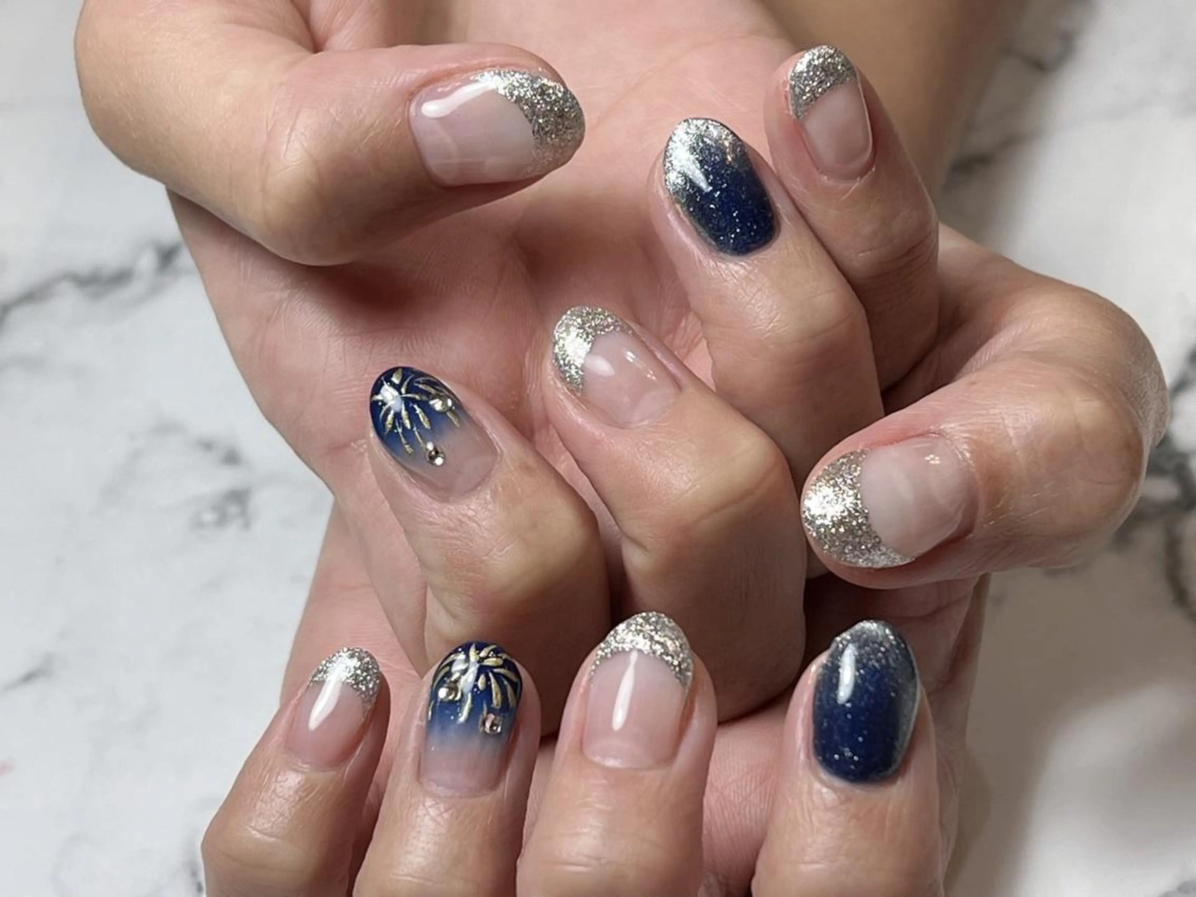 ネイル アートネイル ジェルネイル ニュアンスネイル パラジェル Nailist Honamiのネイルデザイン