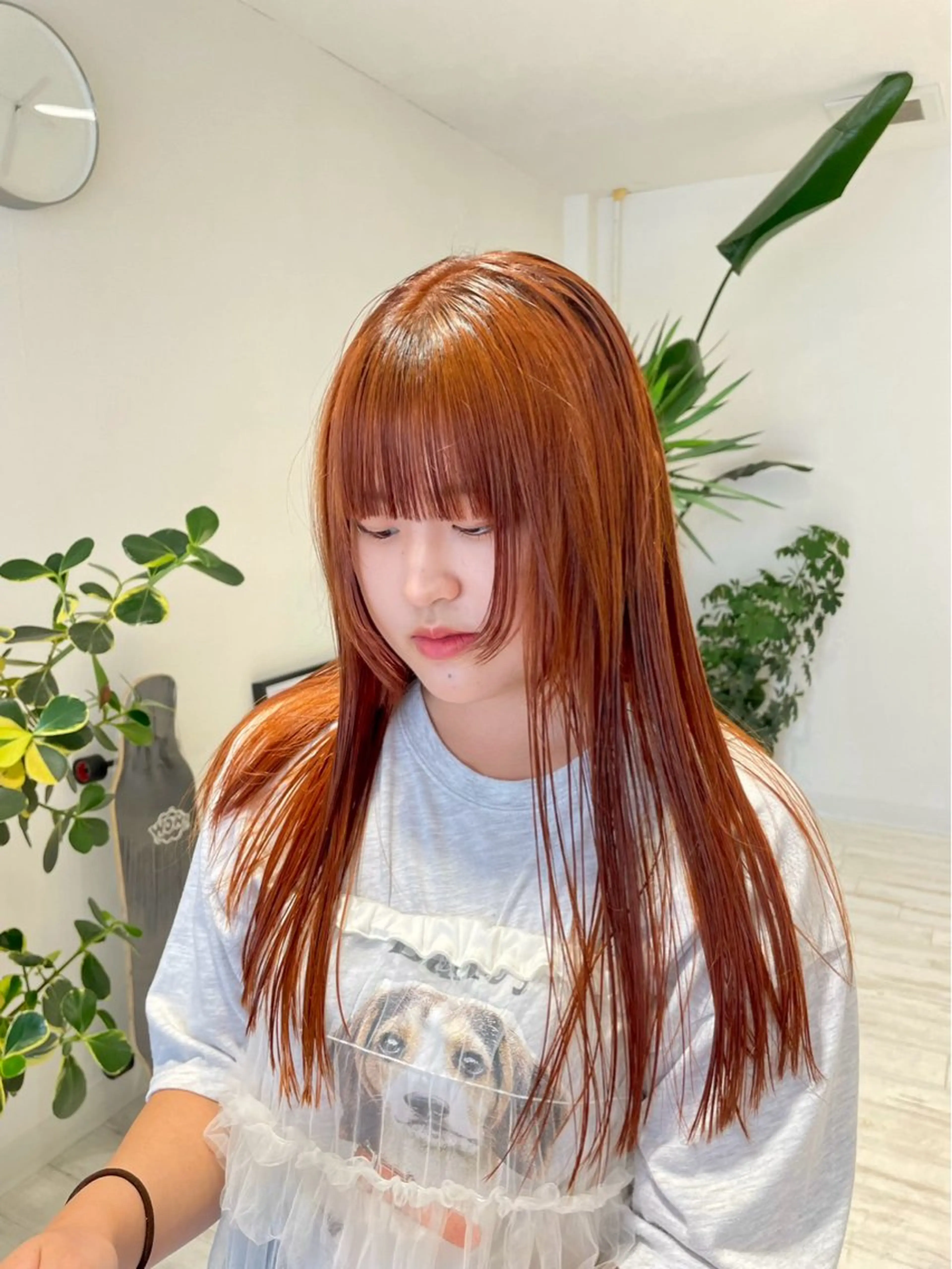 ロング ヘアカラー 脇田 志穂のヘアスタイル