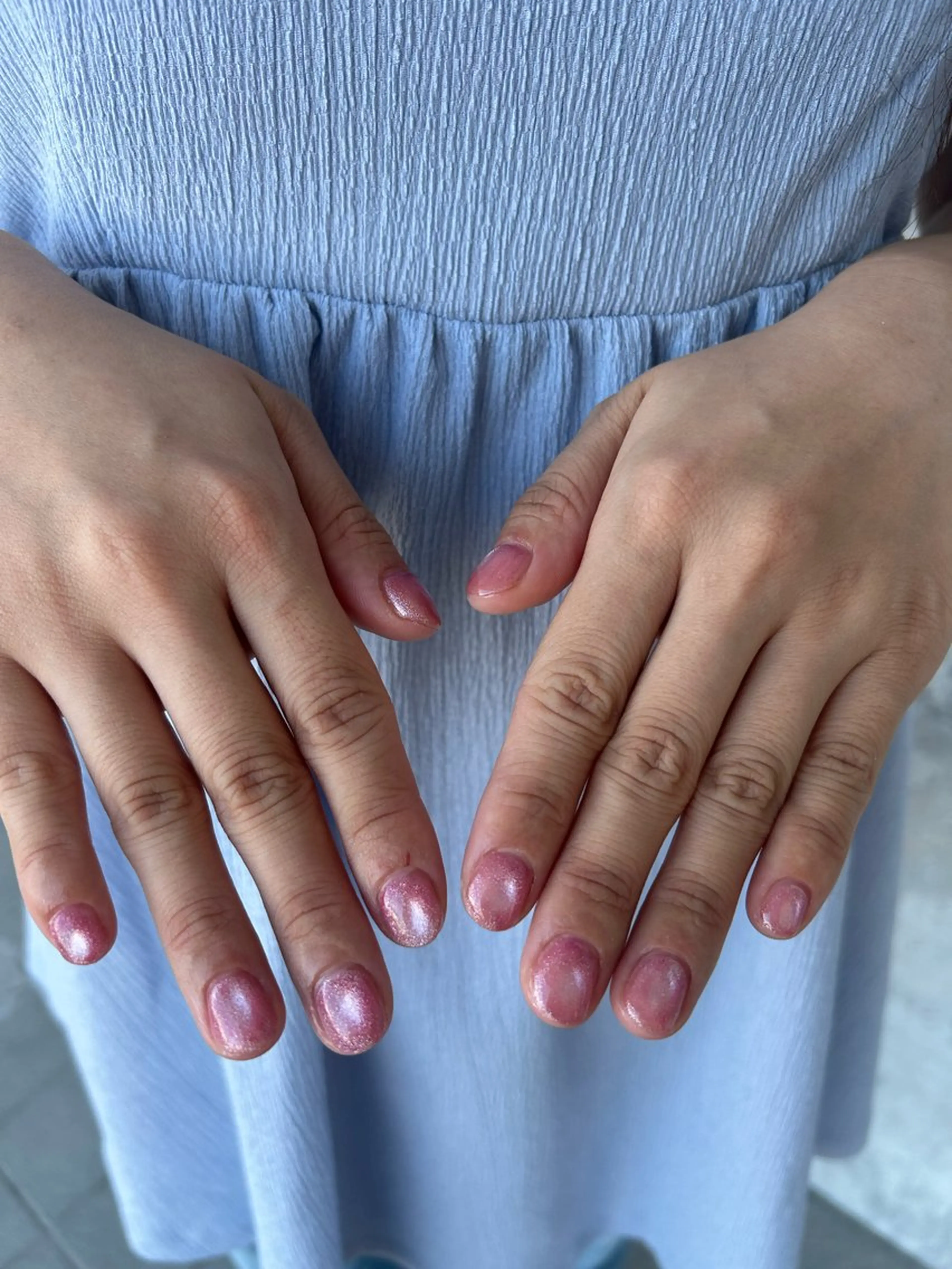 ネイル マグネットネイル ワンカラーネイル 大山 なつみのネイルデザイン