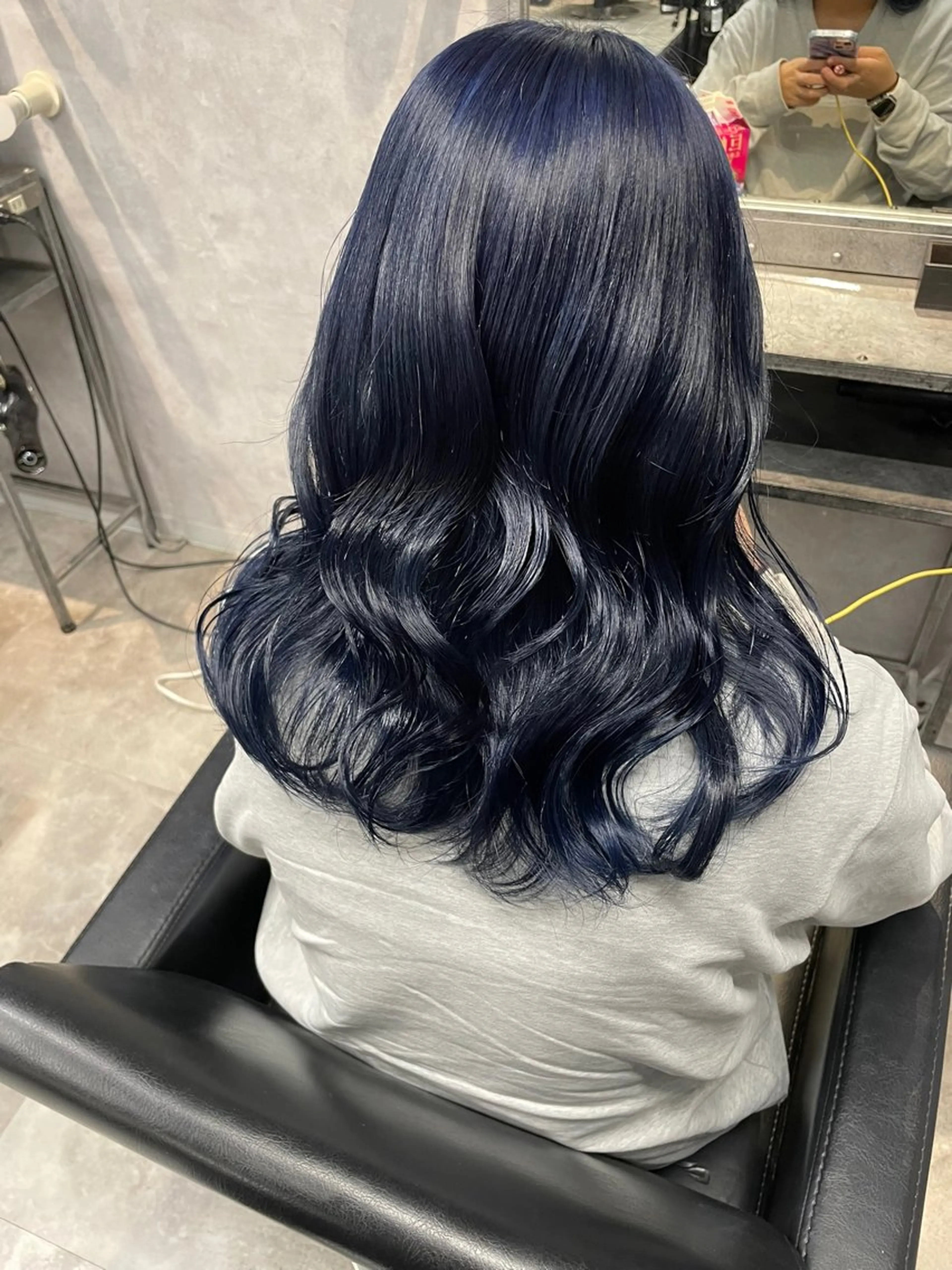セミロング ヘアカラー mimiiy fukaのヘアスタイル