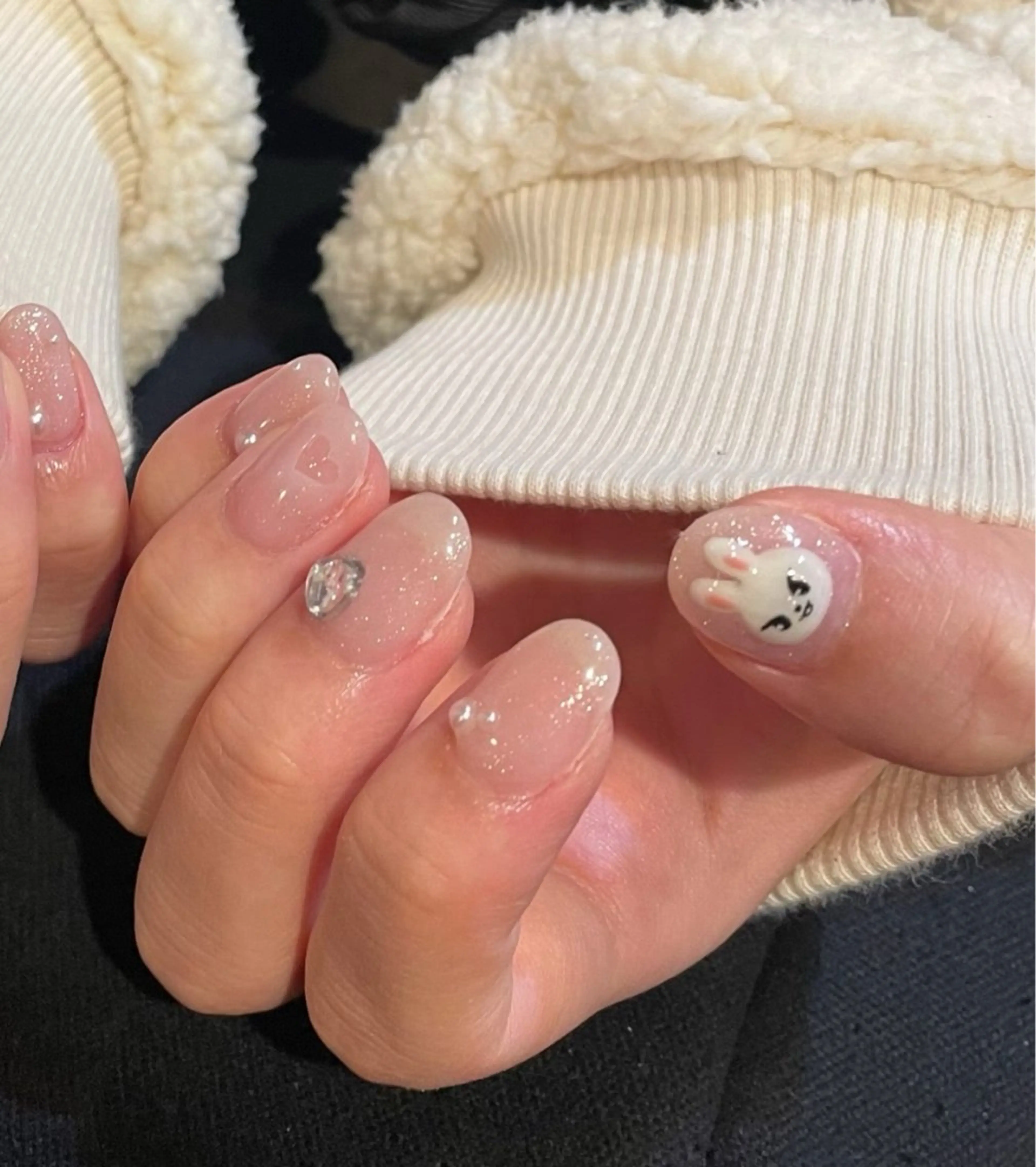 ☆2月☆ご新規様限定☘️3Dパーツ1個＋ワンカラーorラメグラ🍀🎀パーツ付き✨の写真