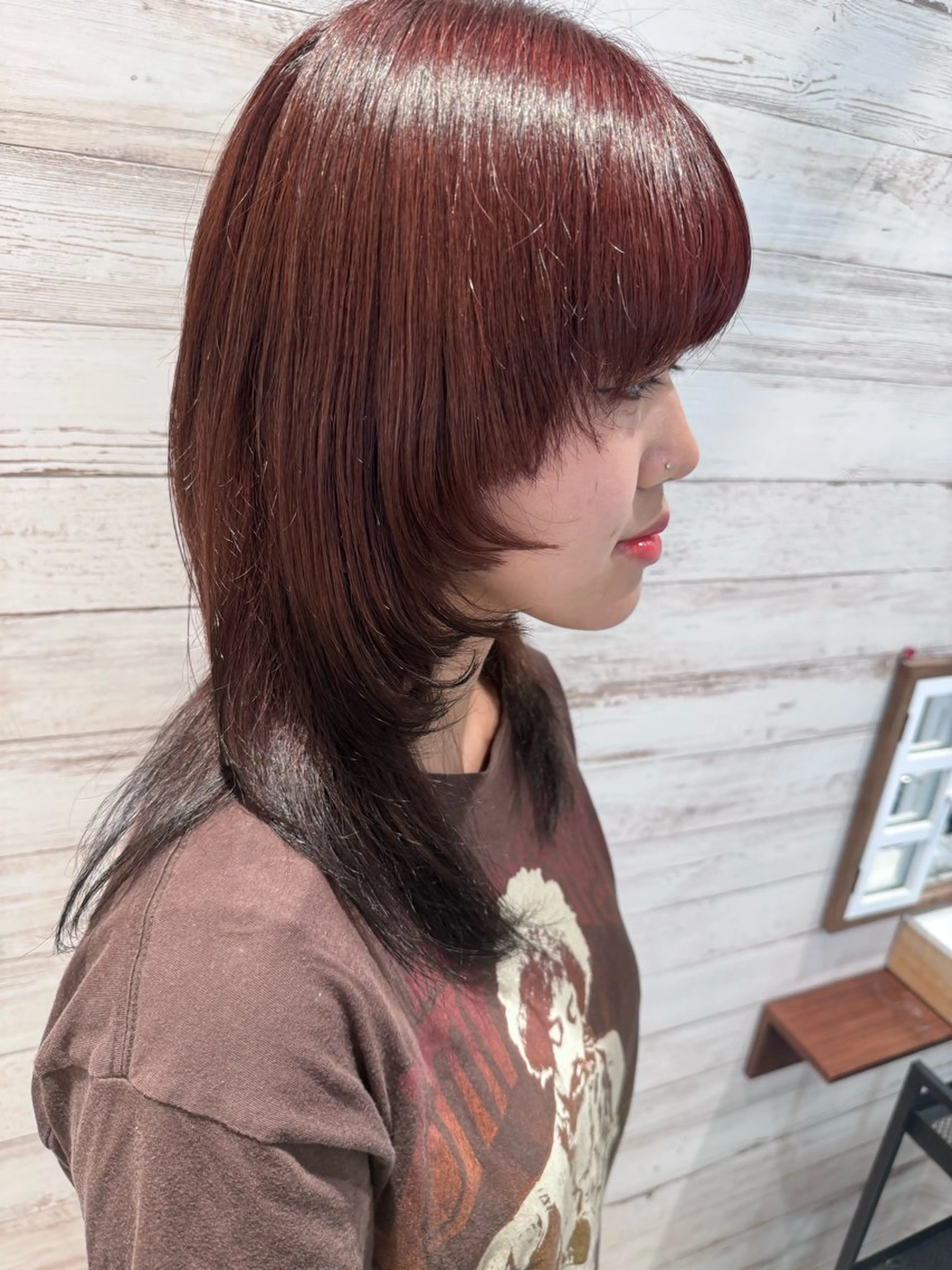 セミロング レイヤーカット アイブロウ🎀 ヘアメ🎀みくの眉毛・アイブロウイメージ