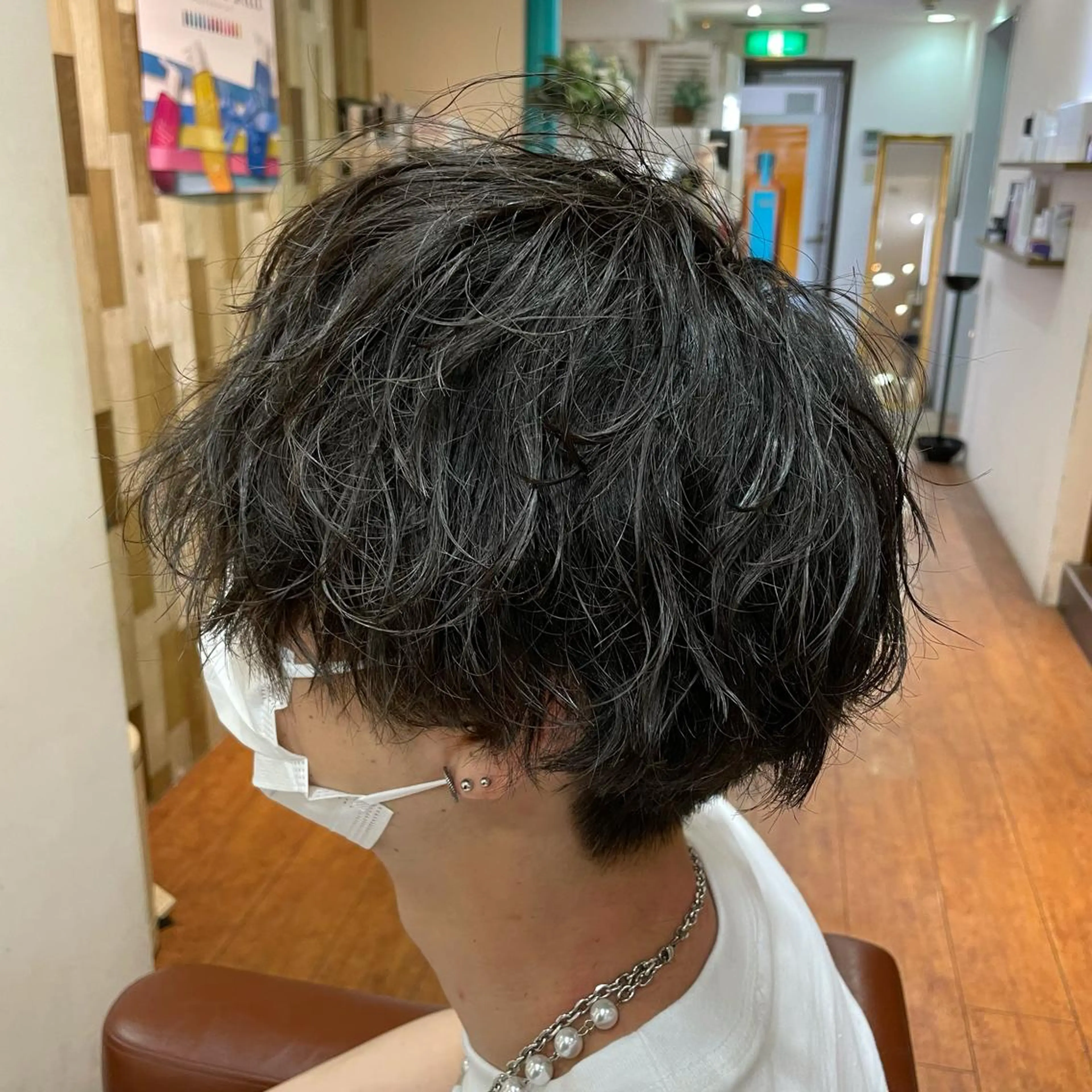 ショート パーマ メンズ カット パーマ 平賀 誠也のヘアスタイル