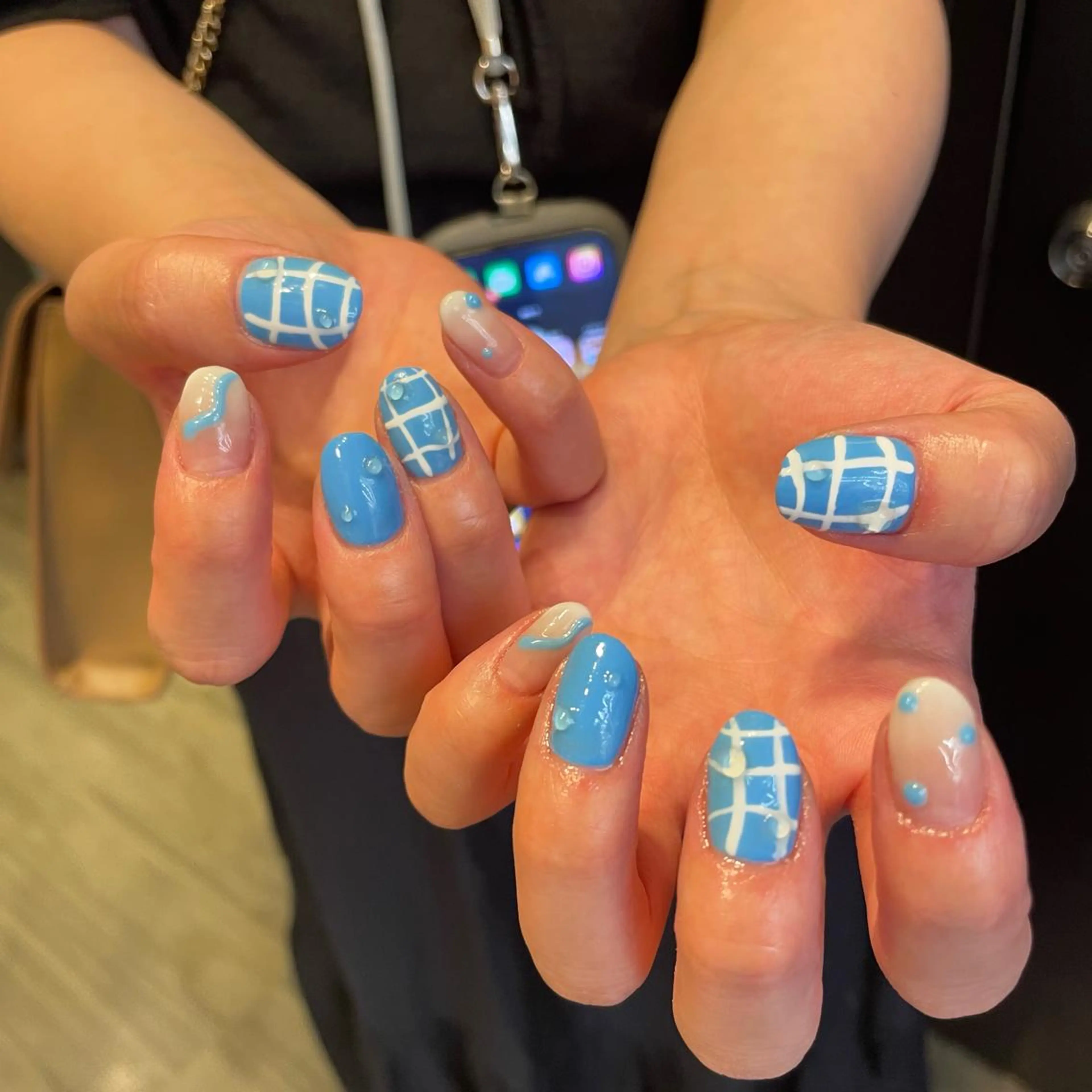 ネイル 🫧飛山琉桜/二条 ネイルアート/束感のマツエク・マツパデザイン