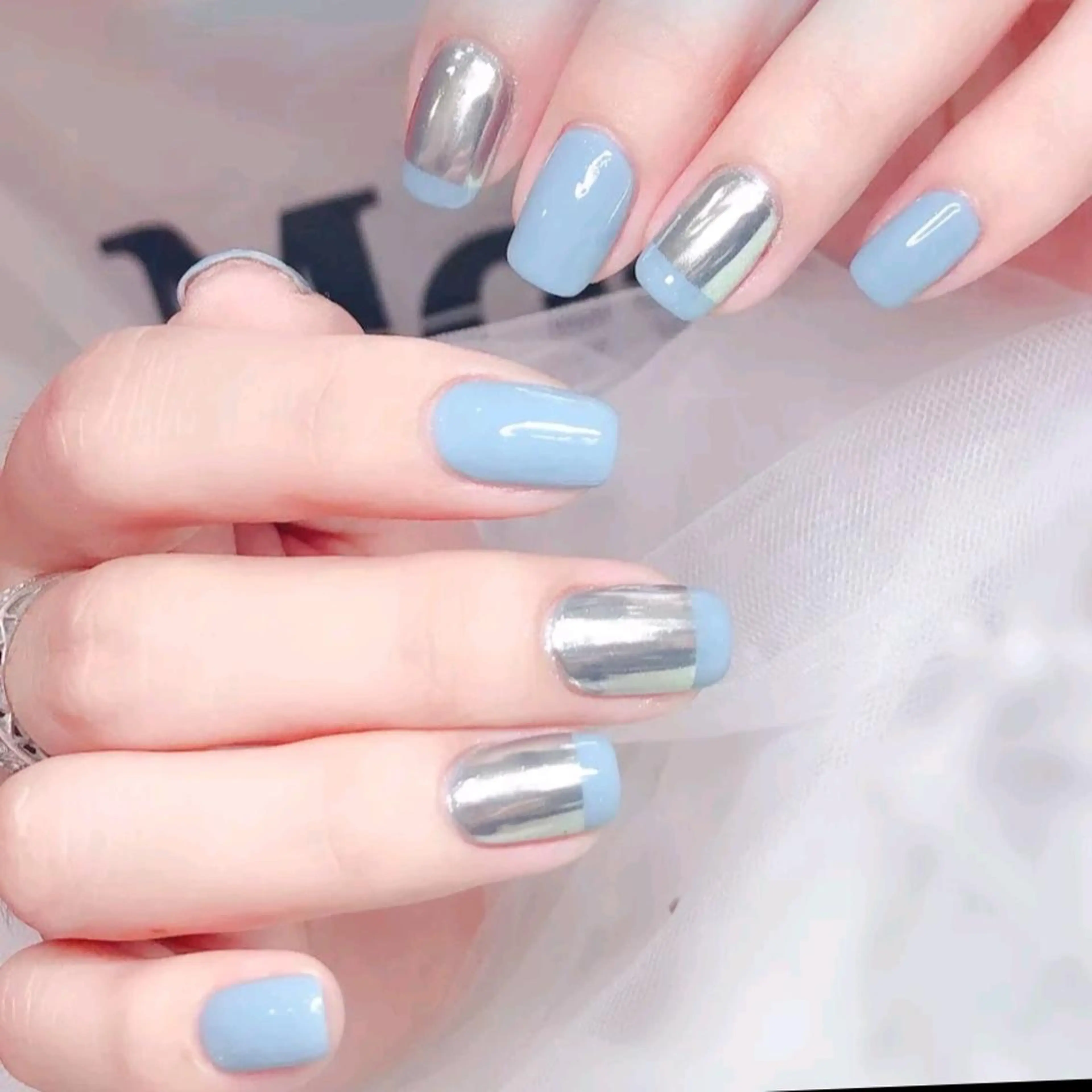 ネイル ミラーネイル ハンドネイル RinRin　nail所属・孔 ジンシェンのネイルデザイン