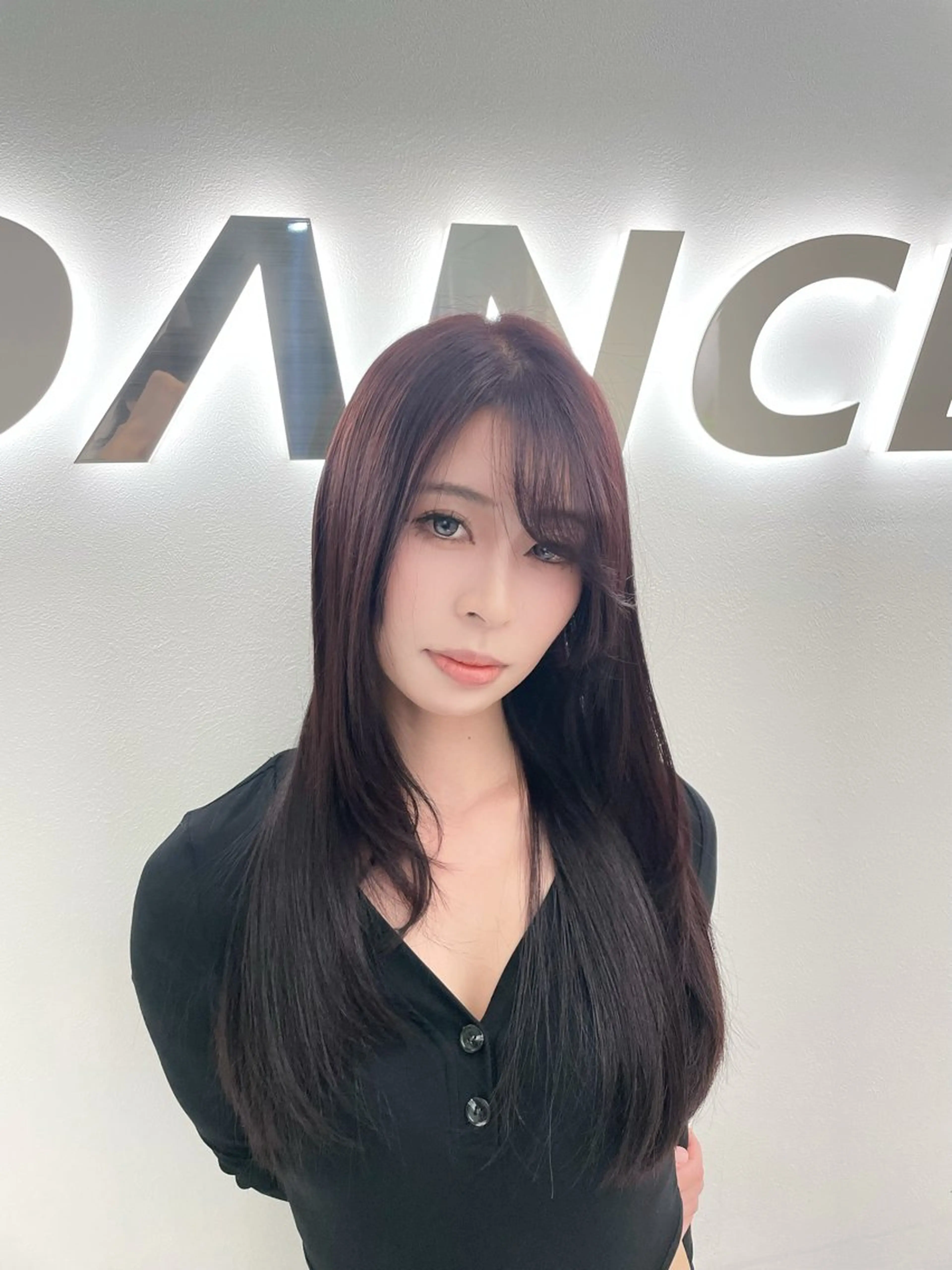 ロング カラー 中韓レイヤー/ ブラウン🤎はやとのヘアスタイル