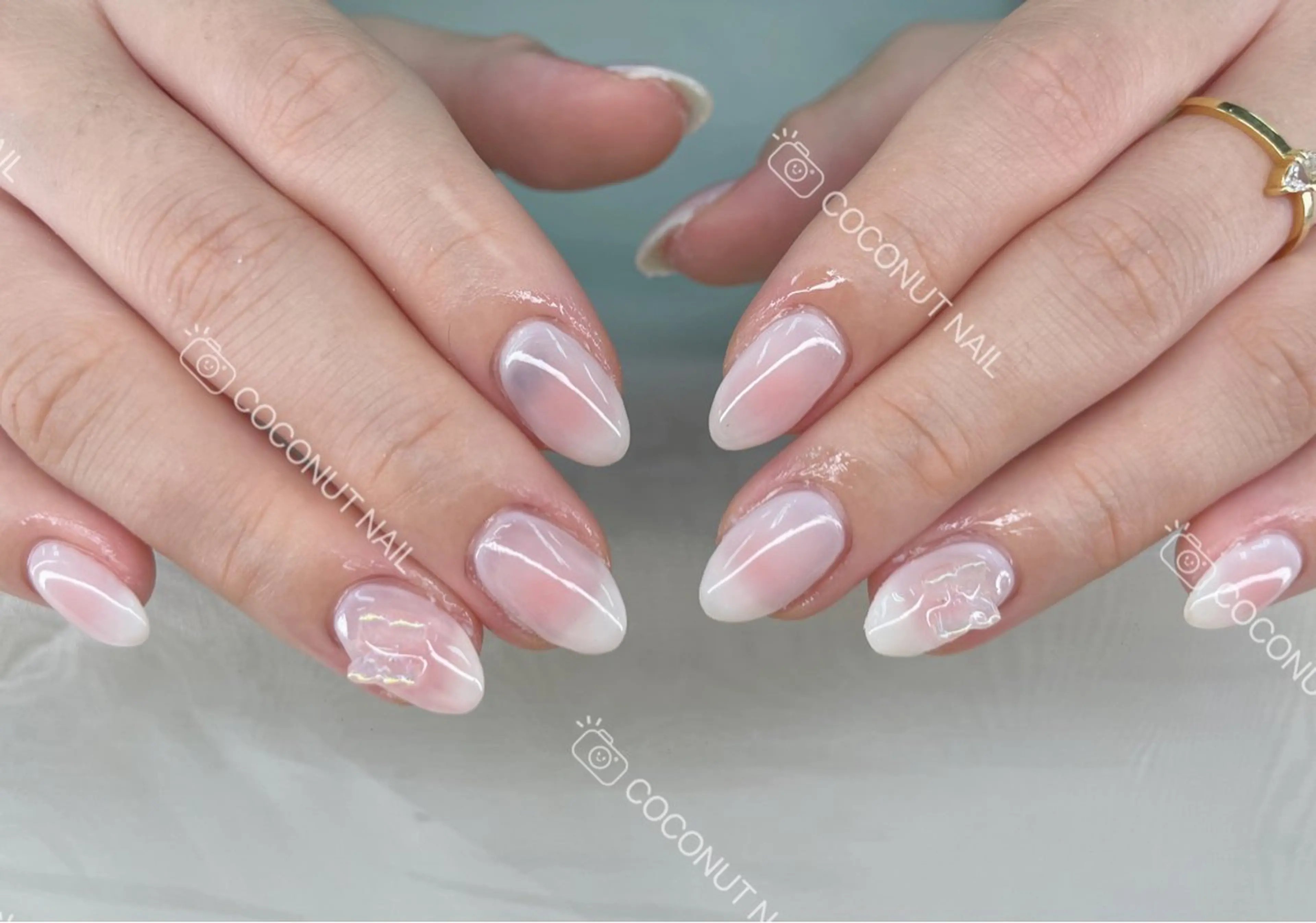 ネイル ハンドネイル 神田 ココナッツのネイルデザイン