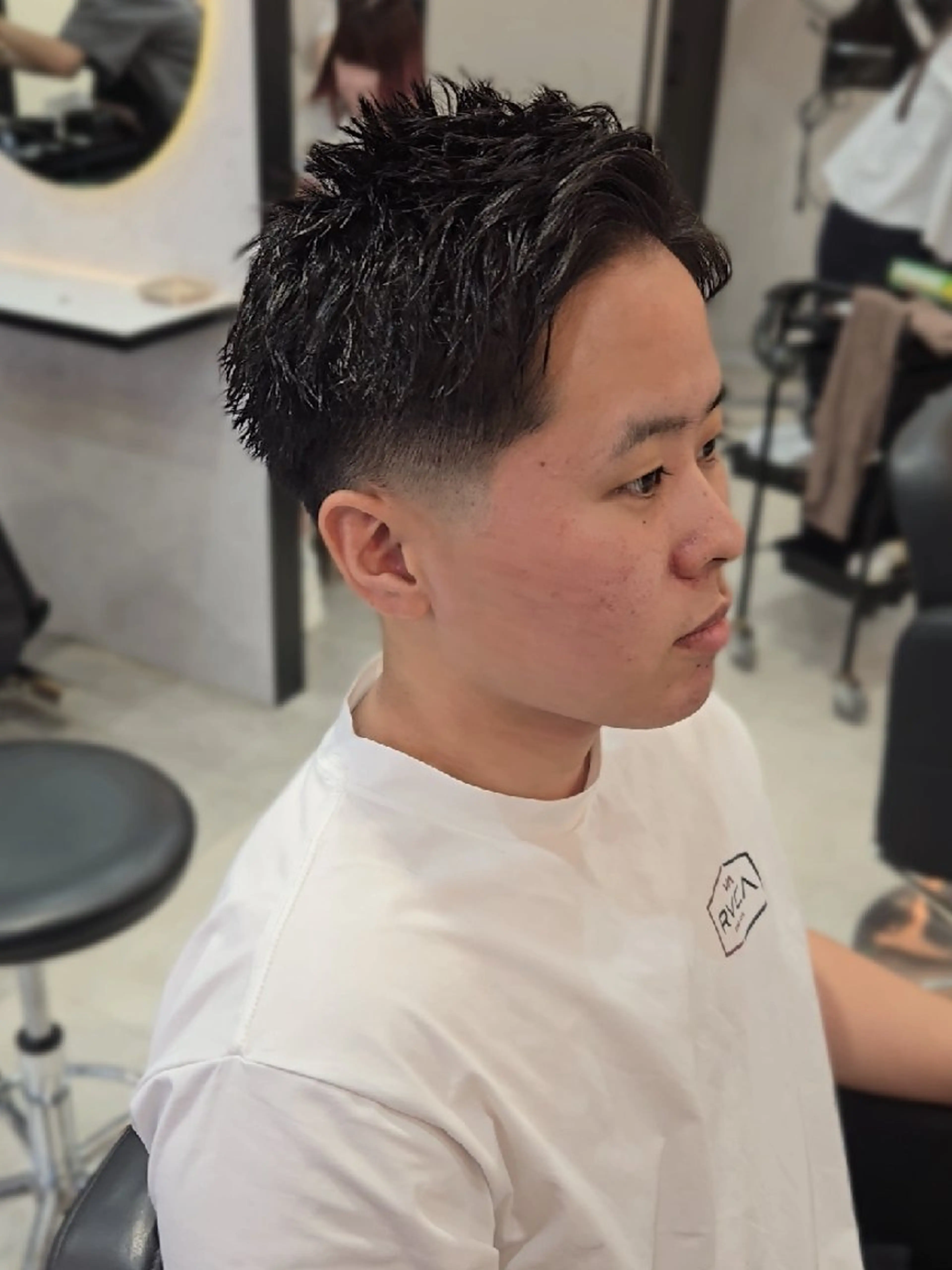 メンズ ショート フェードカット ショートヘア カット ヘアセット Lapis 名古屋駅前店所属・LEN名古屋/パーマ 海外ヘア/メンズ特化のヘアスタイル