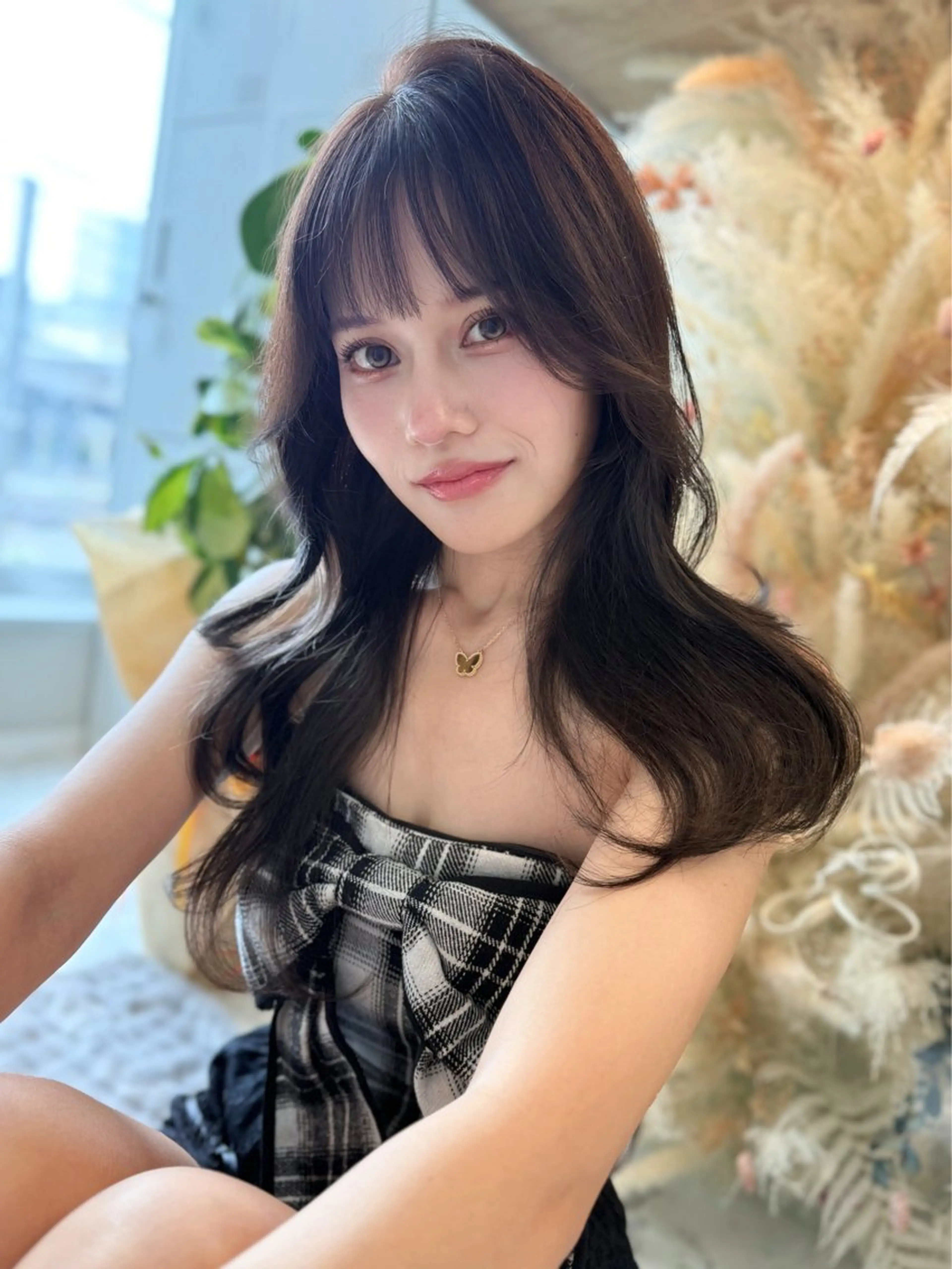 ロング カラー ベージュカラー ブリーチ ブラウンカラー ケアブリーチ ハイトーンカラー カット ヘアカラー トリートメント 🦋高瀬寛菜🦋 韓国/ブリーチのヘアスタイル