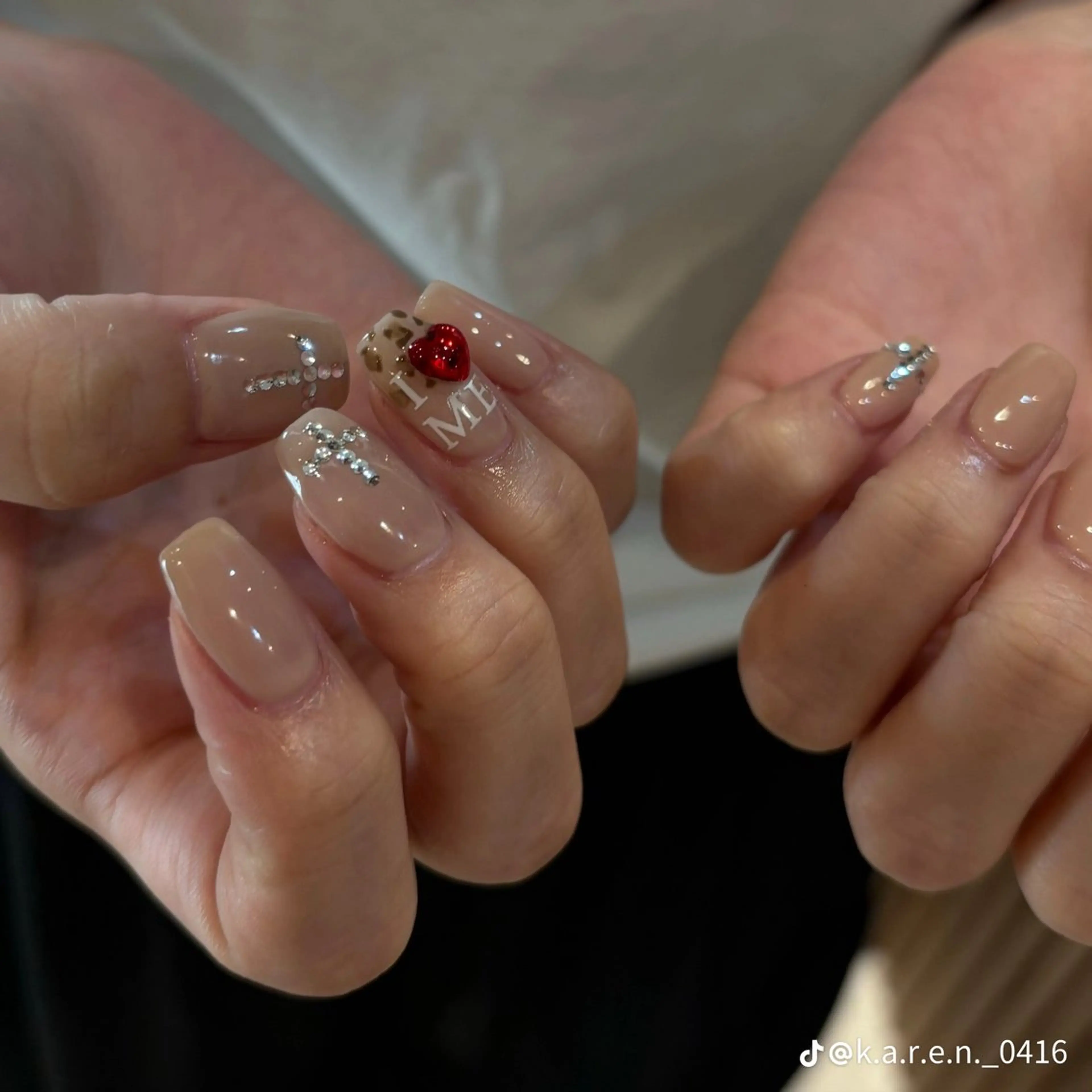 ネイル 韓国ネイル 持ち込み ニュアンスネイル ネイルチップ ハンドネイル ANA.CHUO 本川越店舗のネイルデザイン