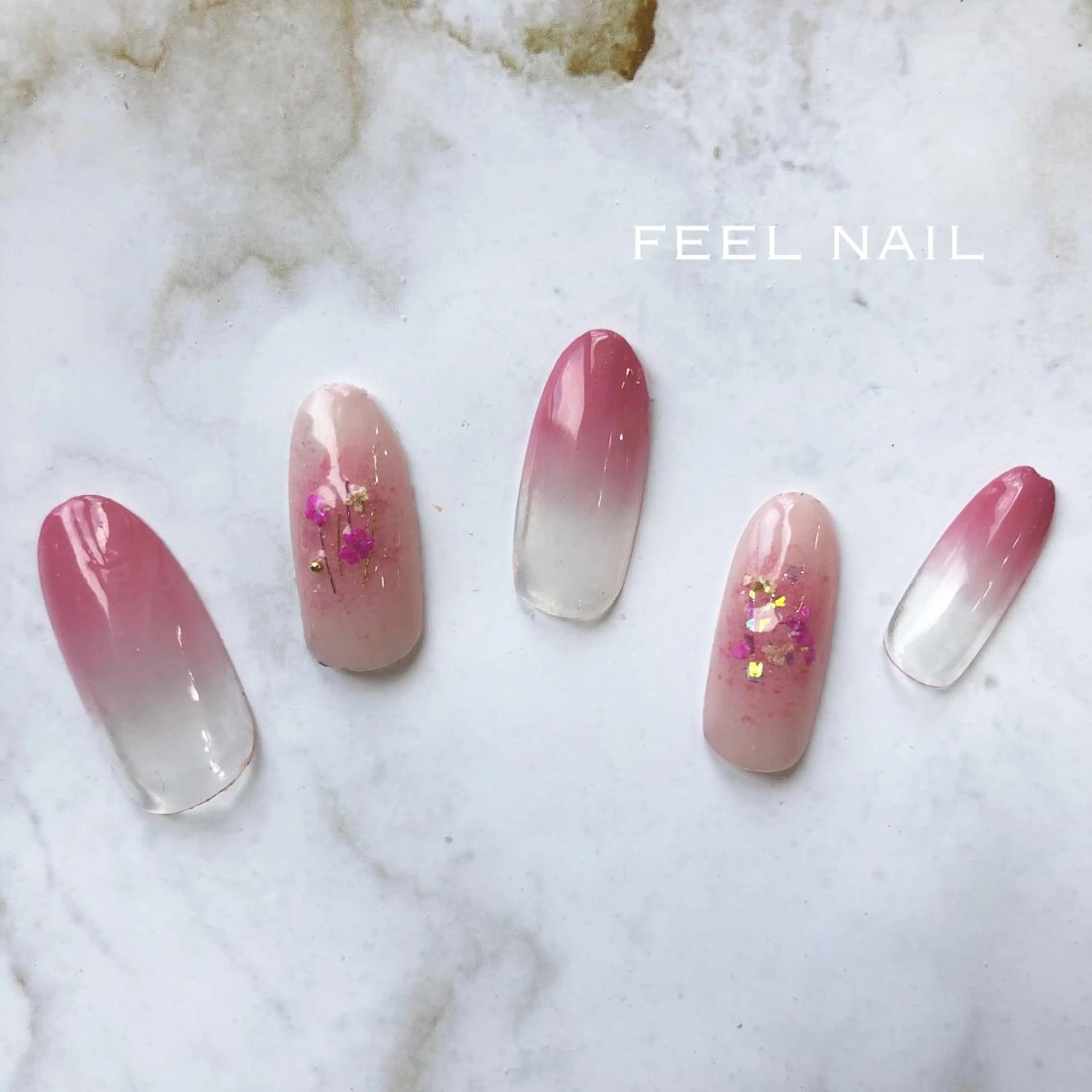 ネイル フラワーネイル 近藤 あみのネイルデザイン