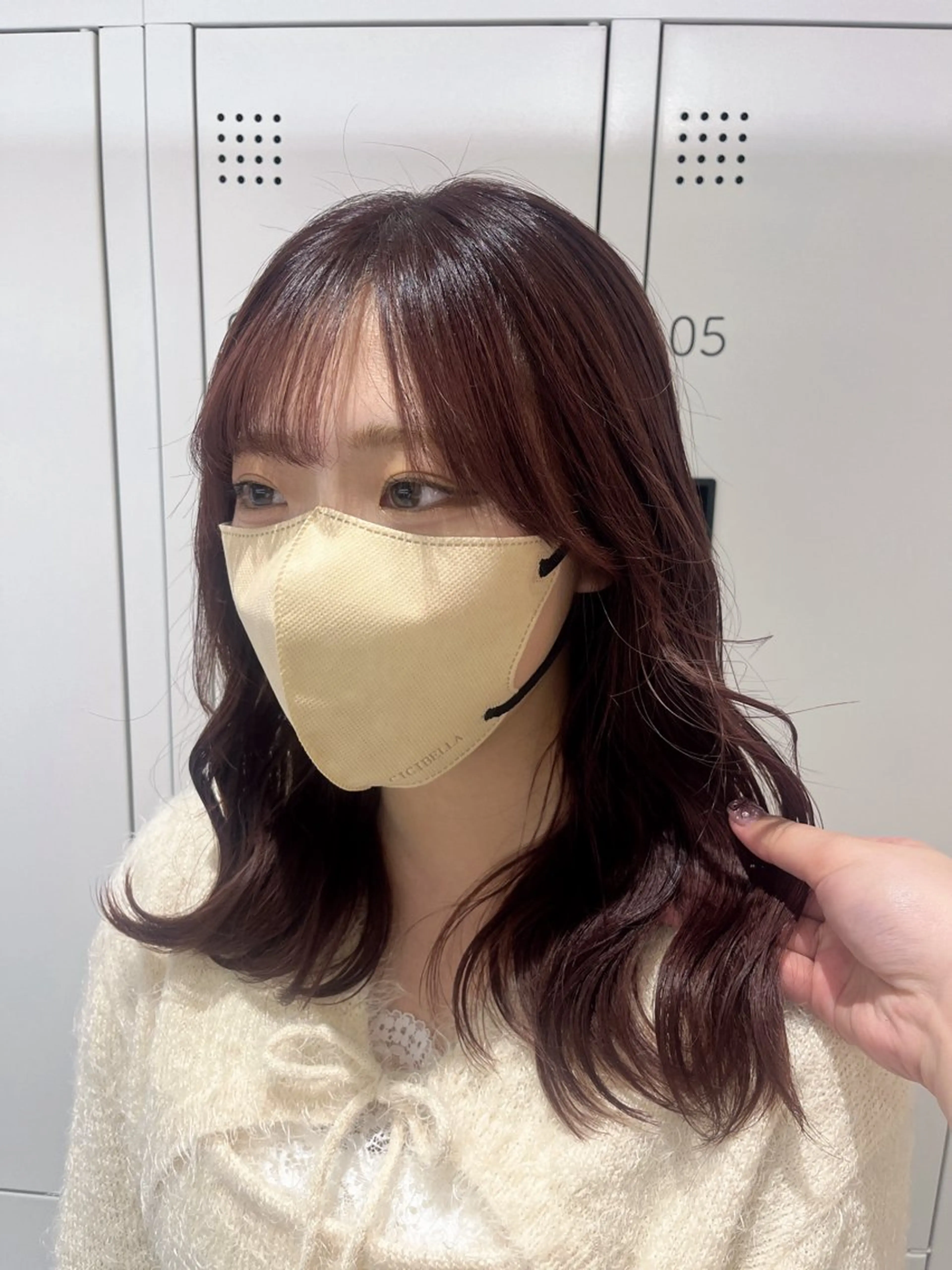 セミロング カラー みう/仙台/暖色/ 艶髪/顔周りカット/のヘアスタイル