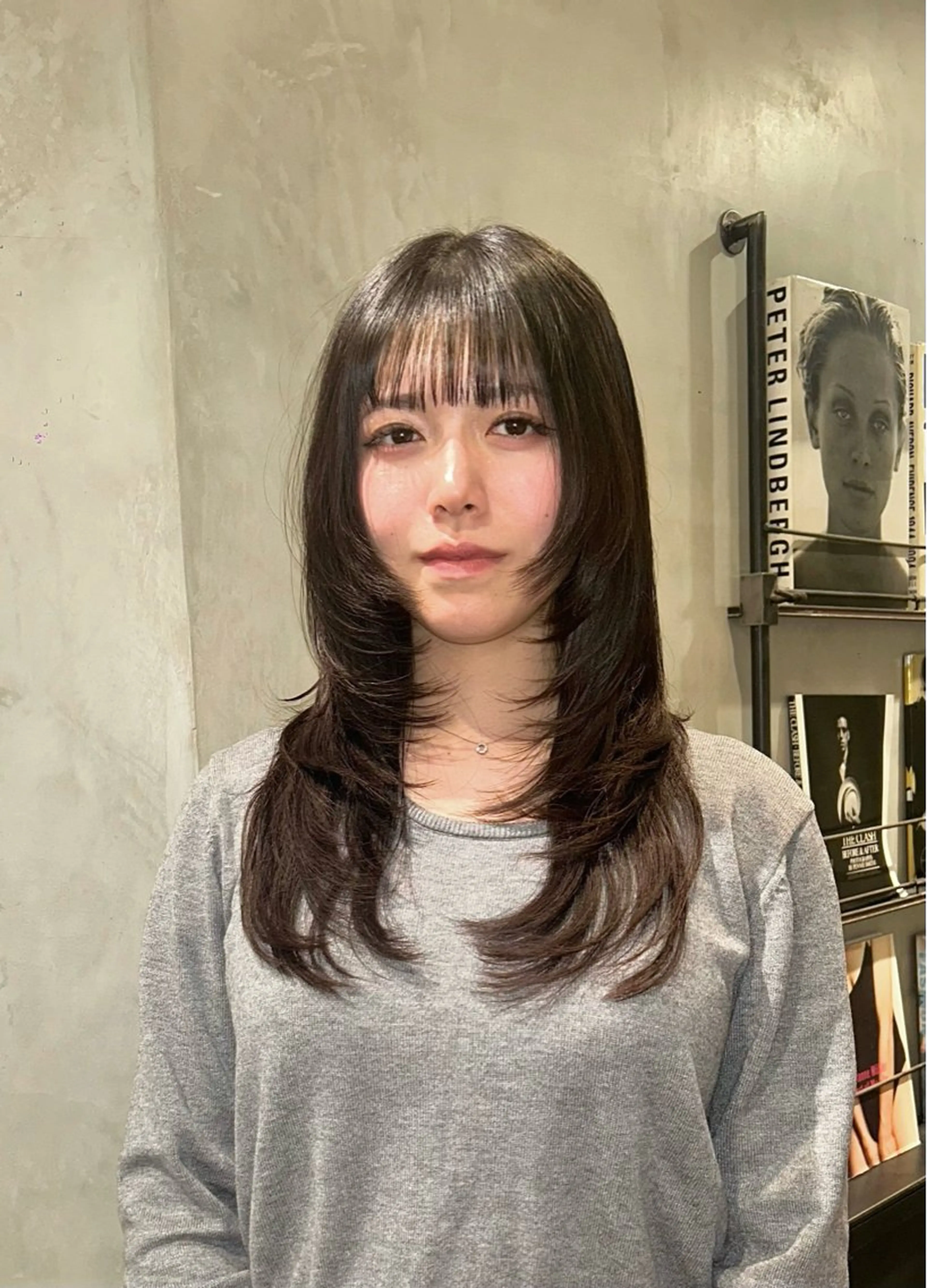 ロング カラー カット ヘアカラー タナカ カナ🫧のヘアスタイル