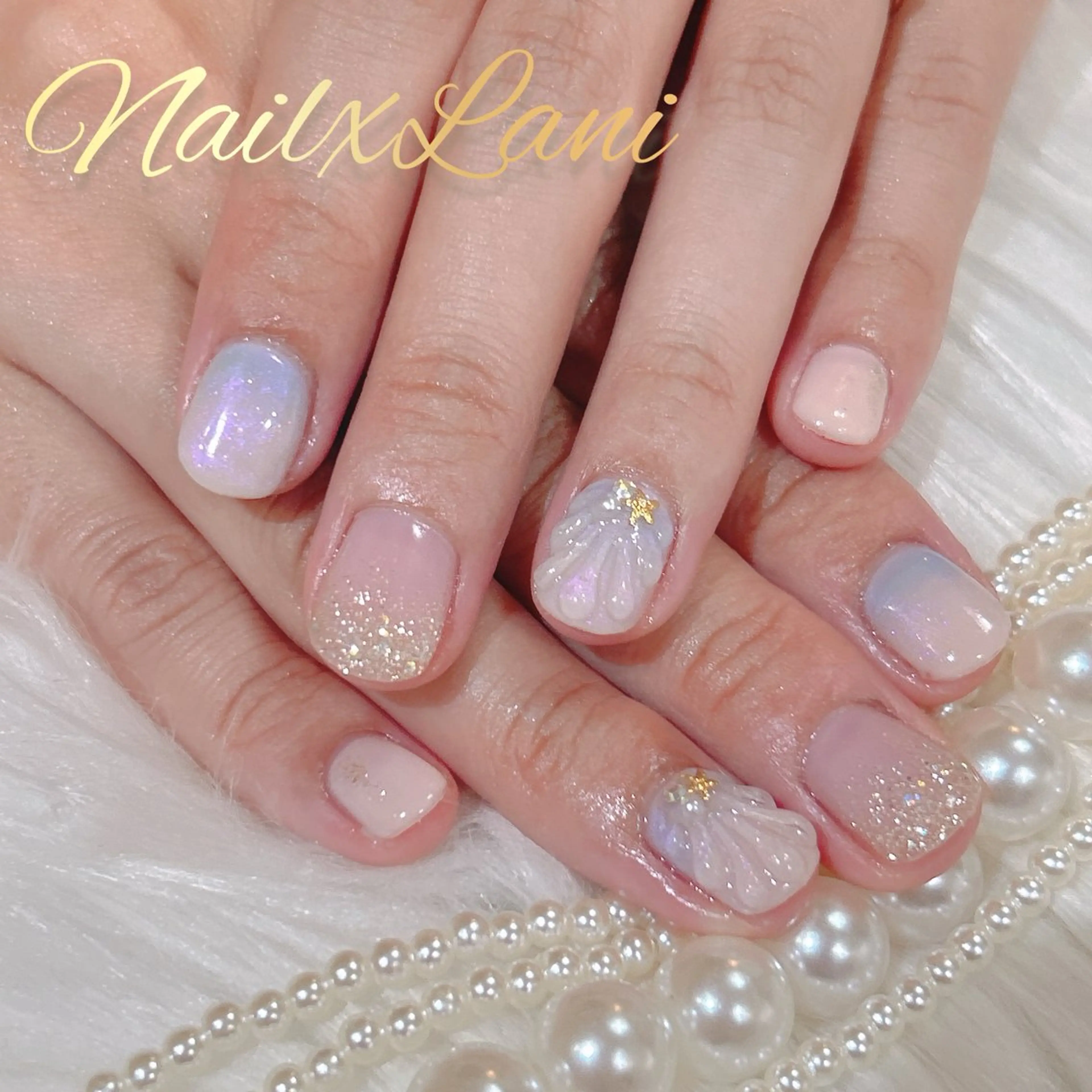 ネイル フットネイル ジェルネイル マグネットネイル パラジェル ハンドネイル Nail×Lani 深爪矯正対応◎のネイルデザイン