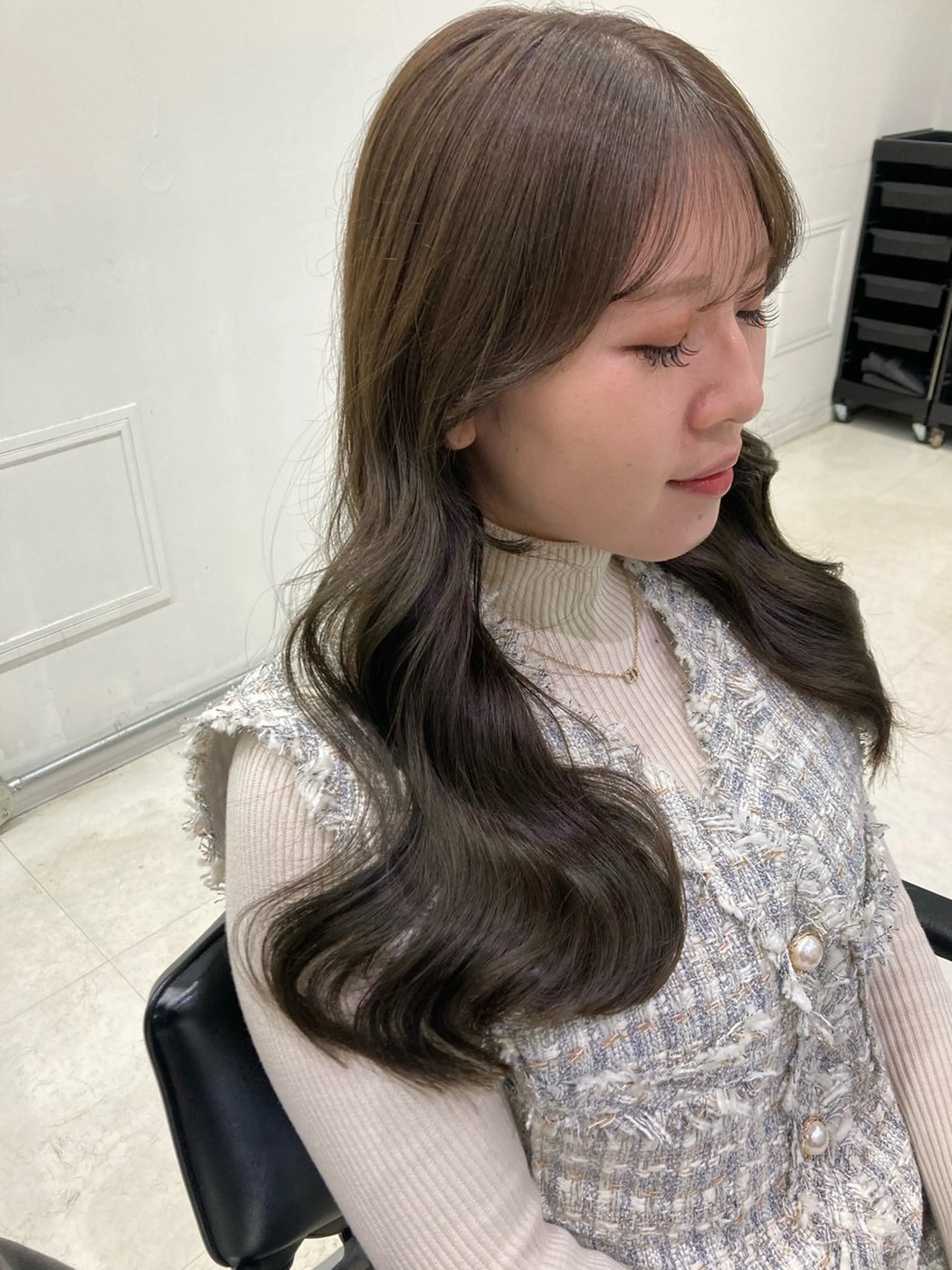 ロング カラー カット ヘアカラー トリートメント GO TODAY SHAIRE SALON原宿vita店舗所属・🩷完全マンツーマン 💖ASAHIのヘアスタイル