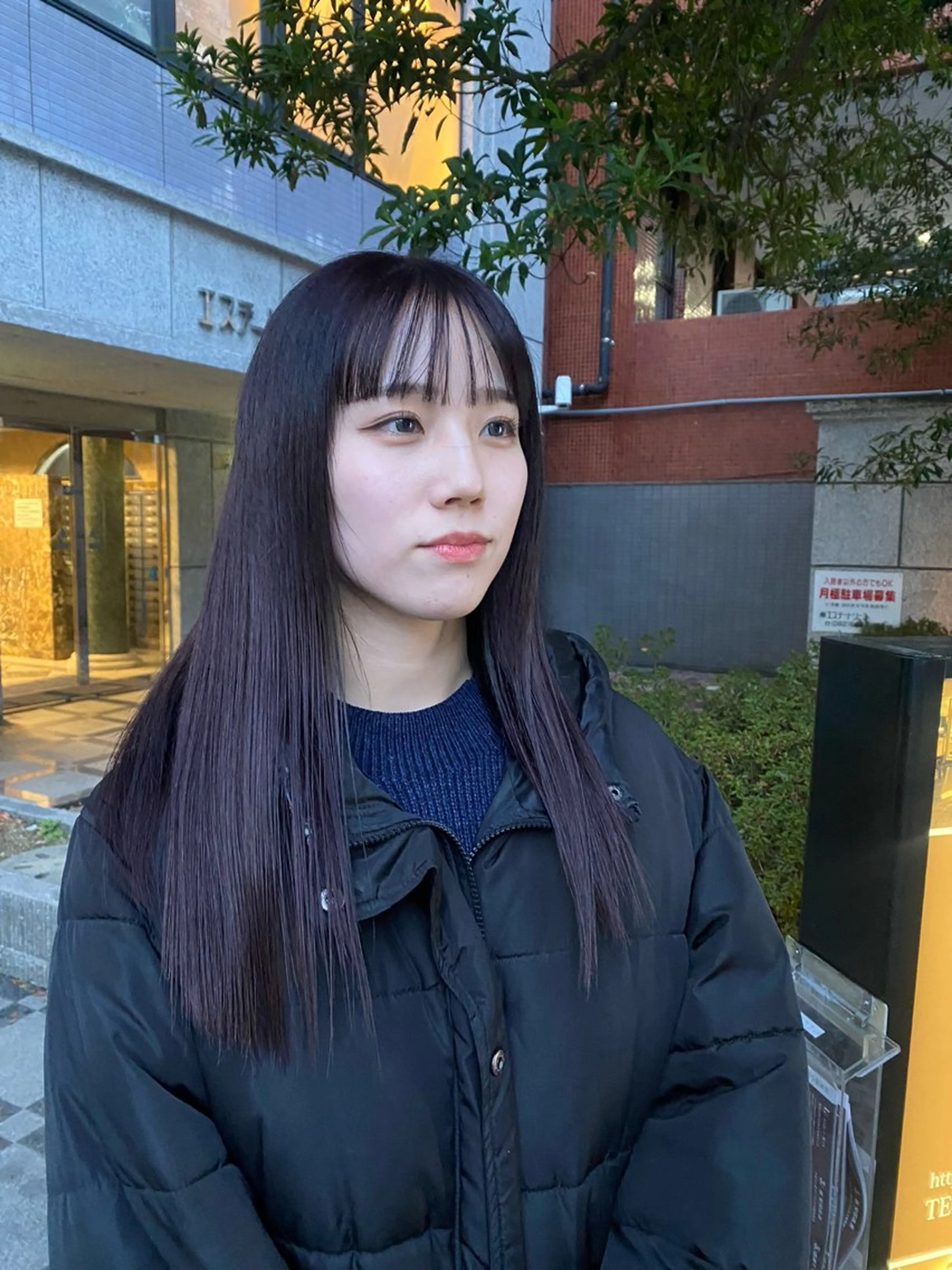 カラー 笠井 彩花のヘアスタイル