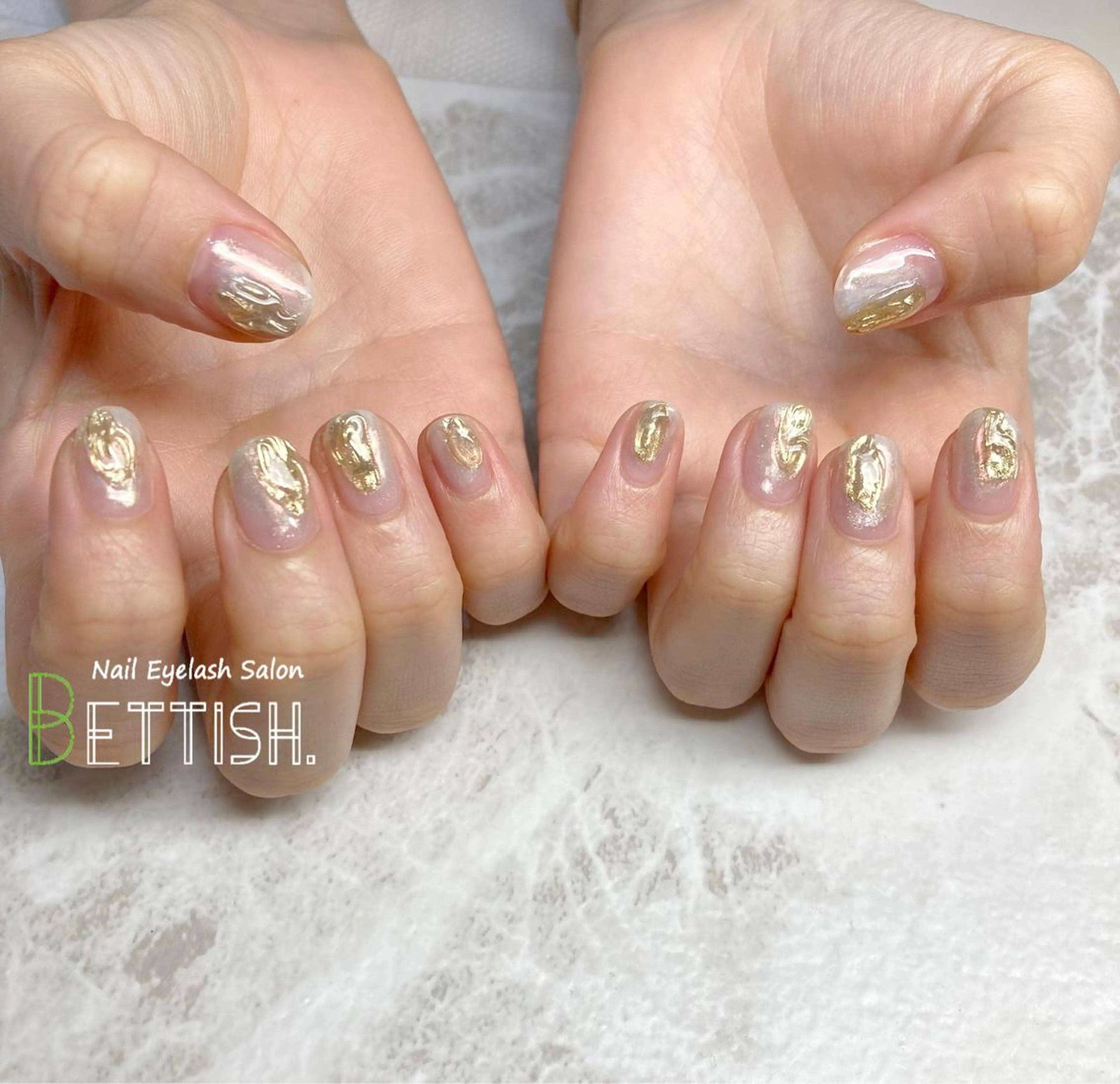 ネイル オーロラネイル キラキラネイル ミラーネイル ハンドネイル BETTISH. KUMIKO☺︎︎のネイルデザイン