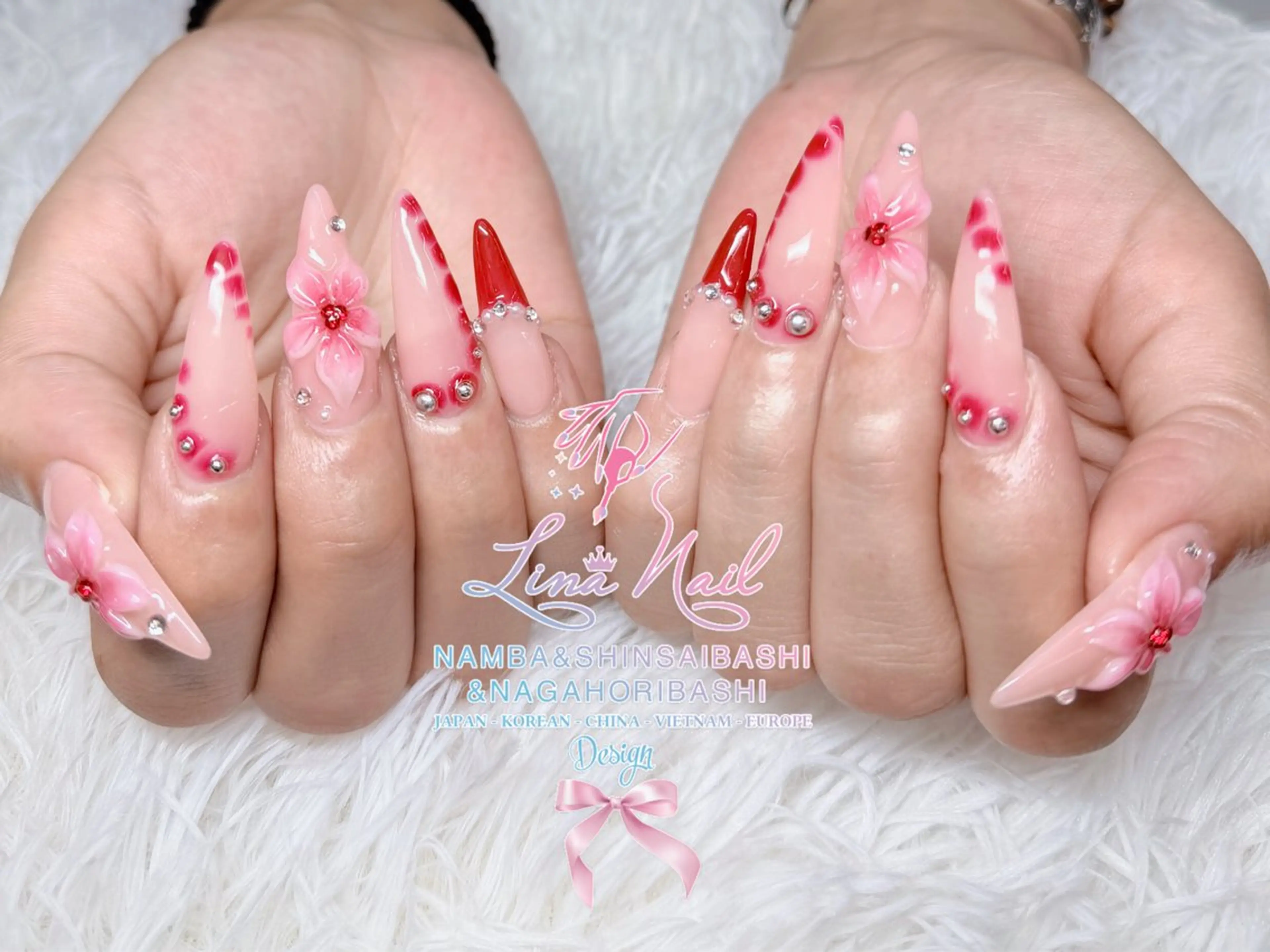 ネイル フットネイル ジェルネイル 持ち込み ネイルチップ ハンドネイル リナネイル 長堀橋店／東心斎橋店のネイルデザイン