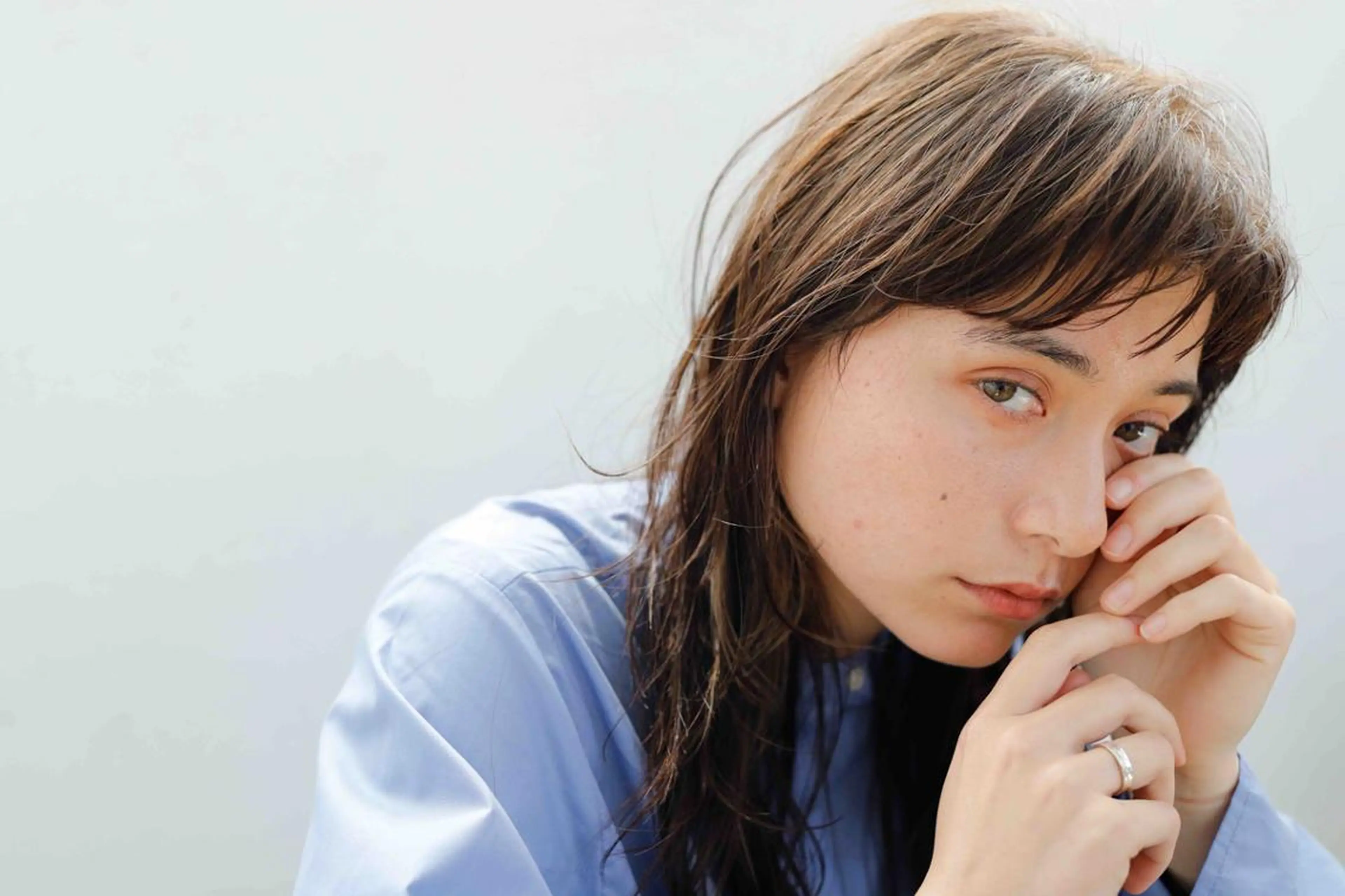 セミロング カラー パーマ セミロングパーマ アディクシーカラー ベージュカラー ケアカラー 透明感カラー カット トリートメント ヘアケア特化型サロン newi 梅田のヘアスタイル