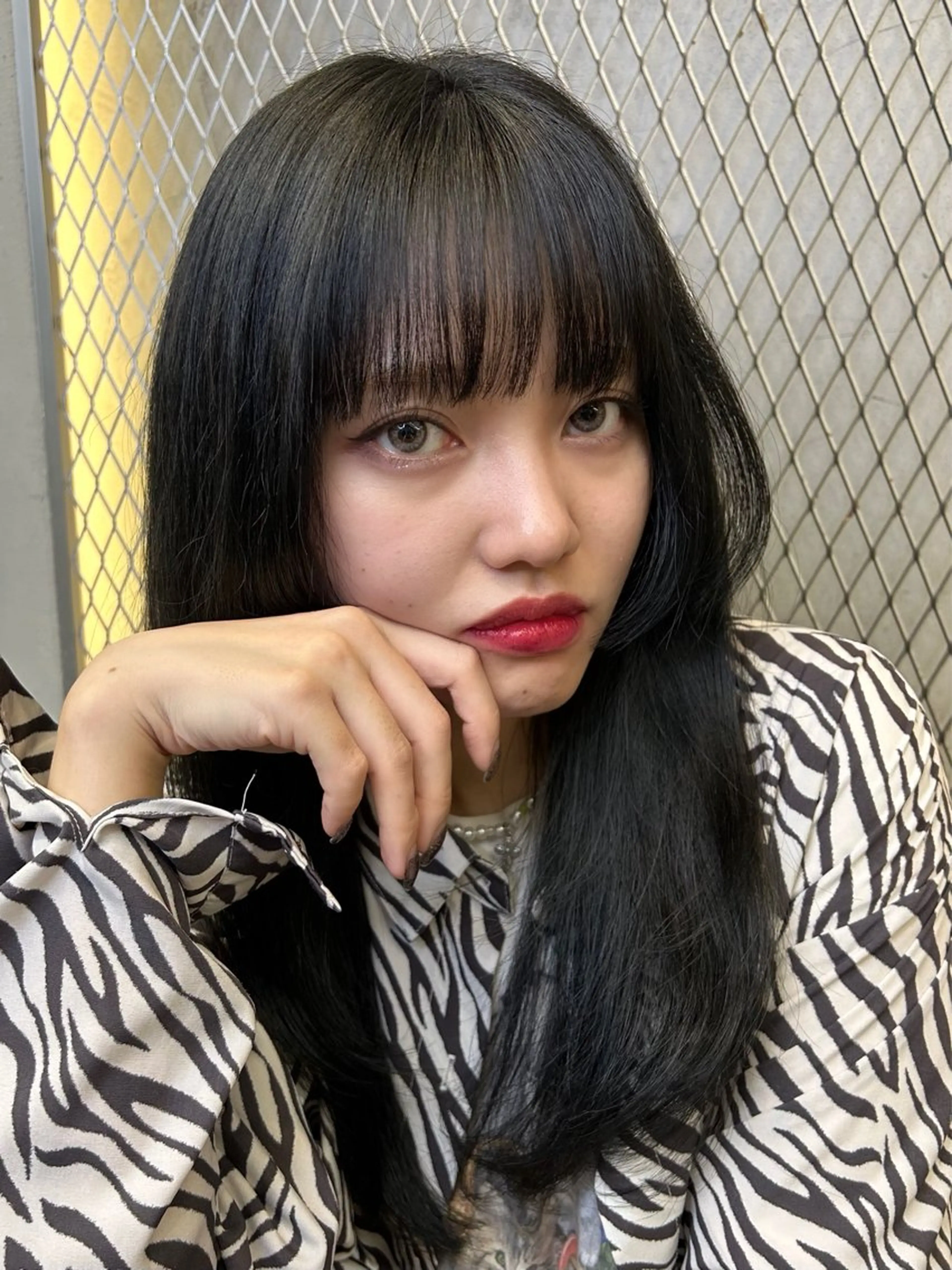 ロング カラー カット ヘアカラー トリートメント Haru/THREE …by velvetのヘアスタイル