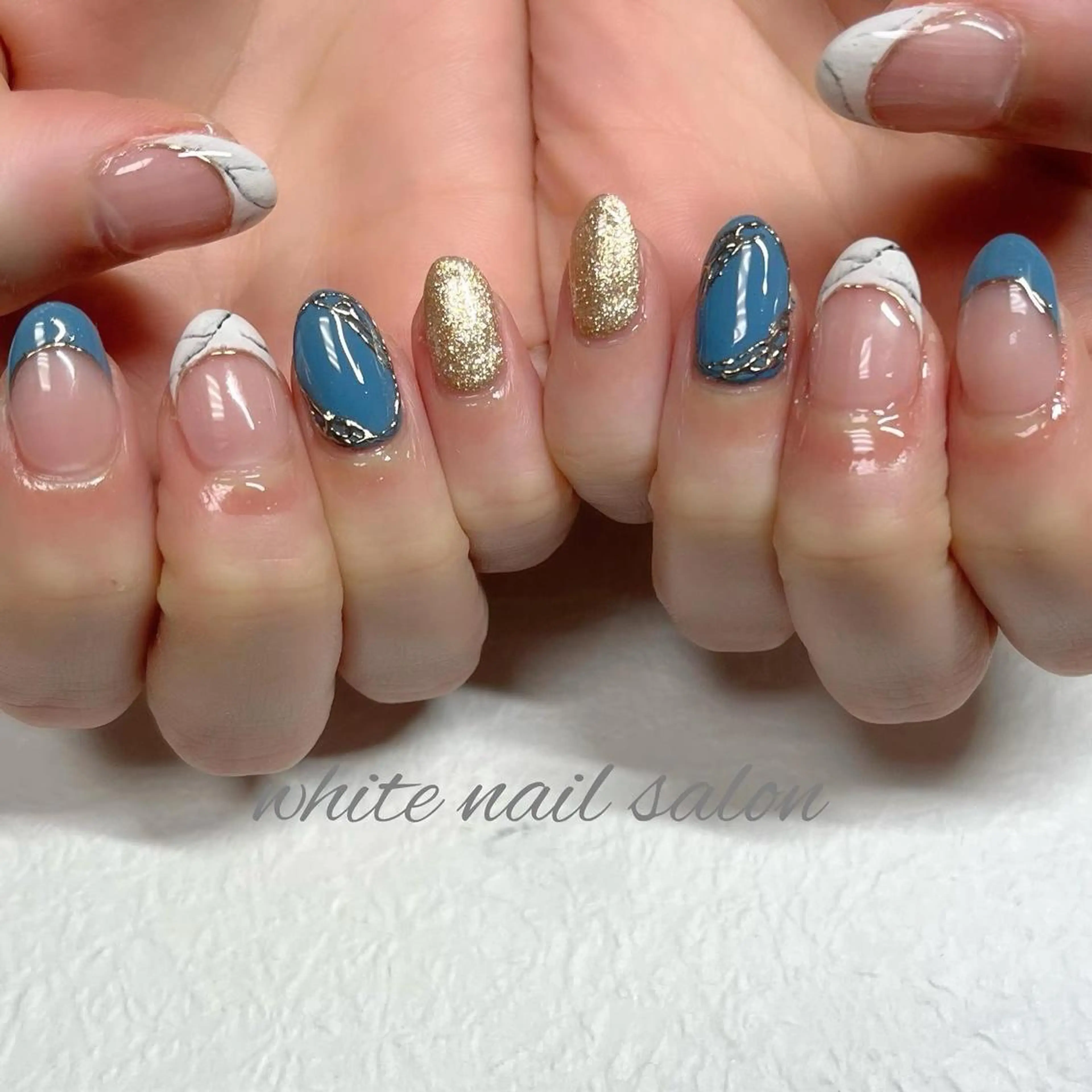 ネイル フットネイル ジェルネイル ハードジェル ラメ(グリッター) 持ち込み ハンドネイル white nail salonのネイルデザイン