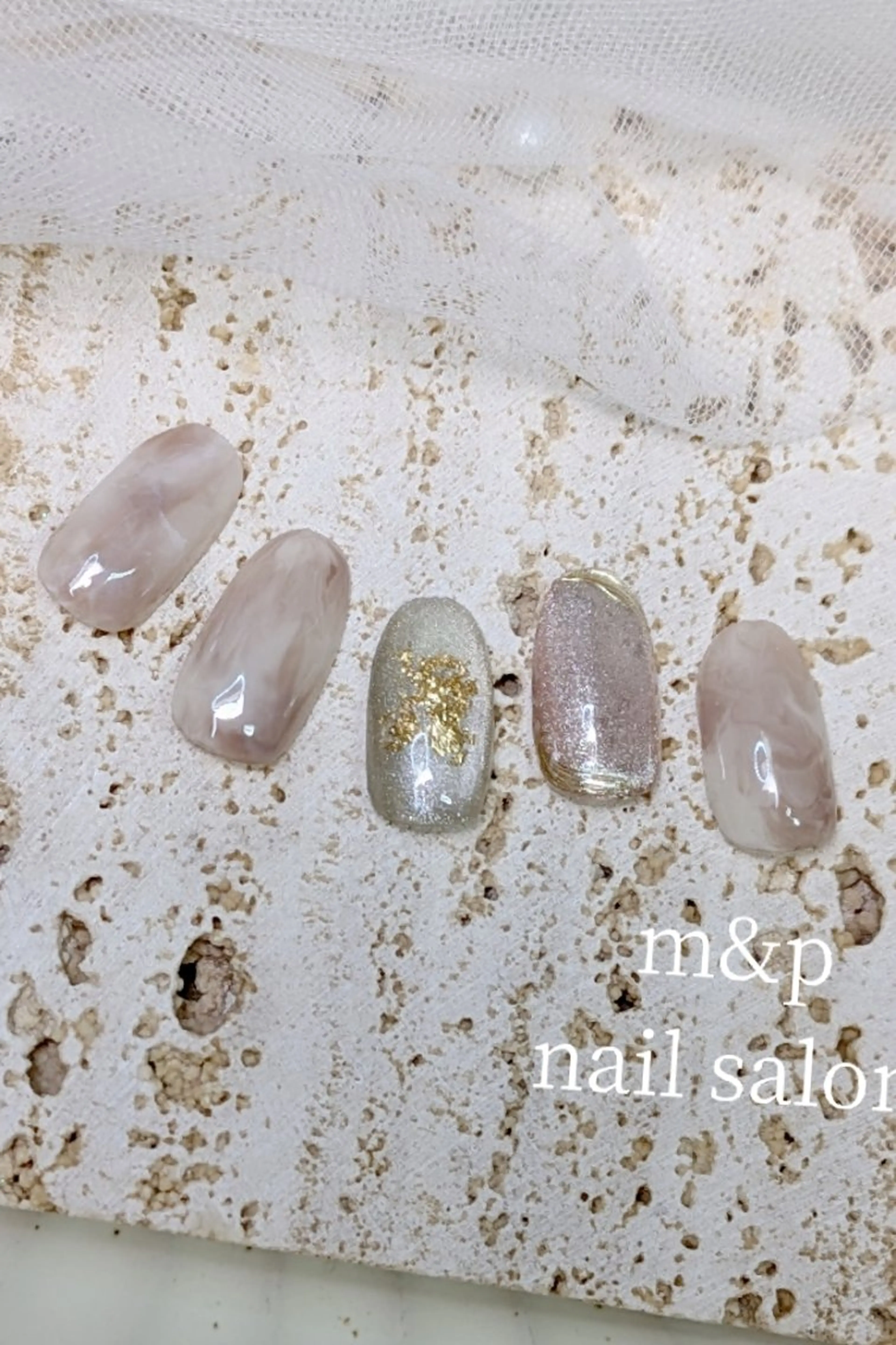 ネイル 大理石ネイル(マーブル) m&pPrivate nailsalonのネイルデザイン