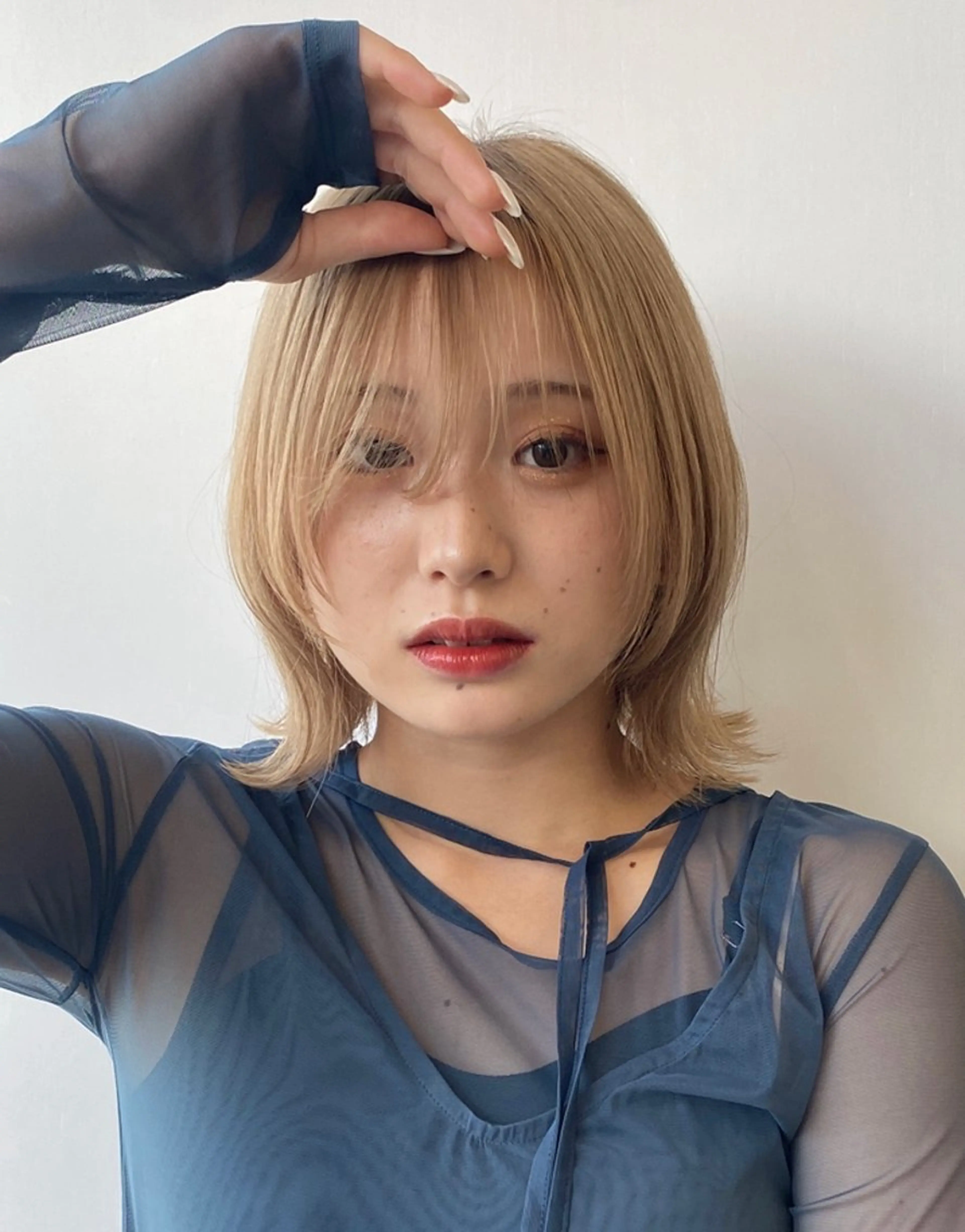 ショート カラー ヘアカラー トリートメント レイヤー/ボブ/透明 感カラー/nayuのヘアスタイル