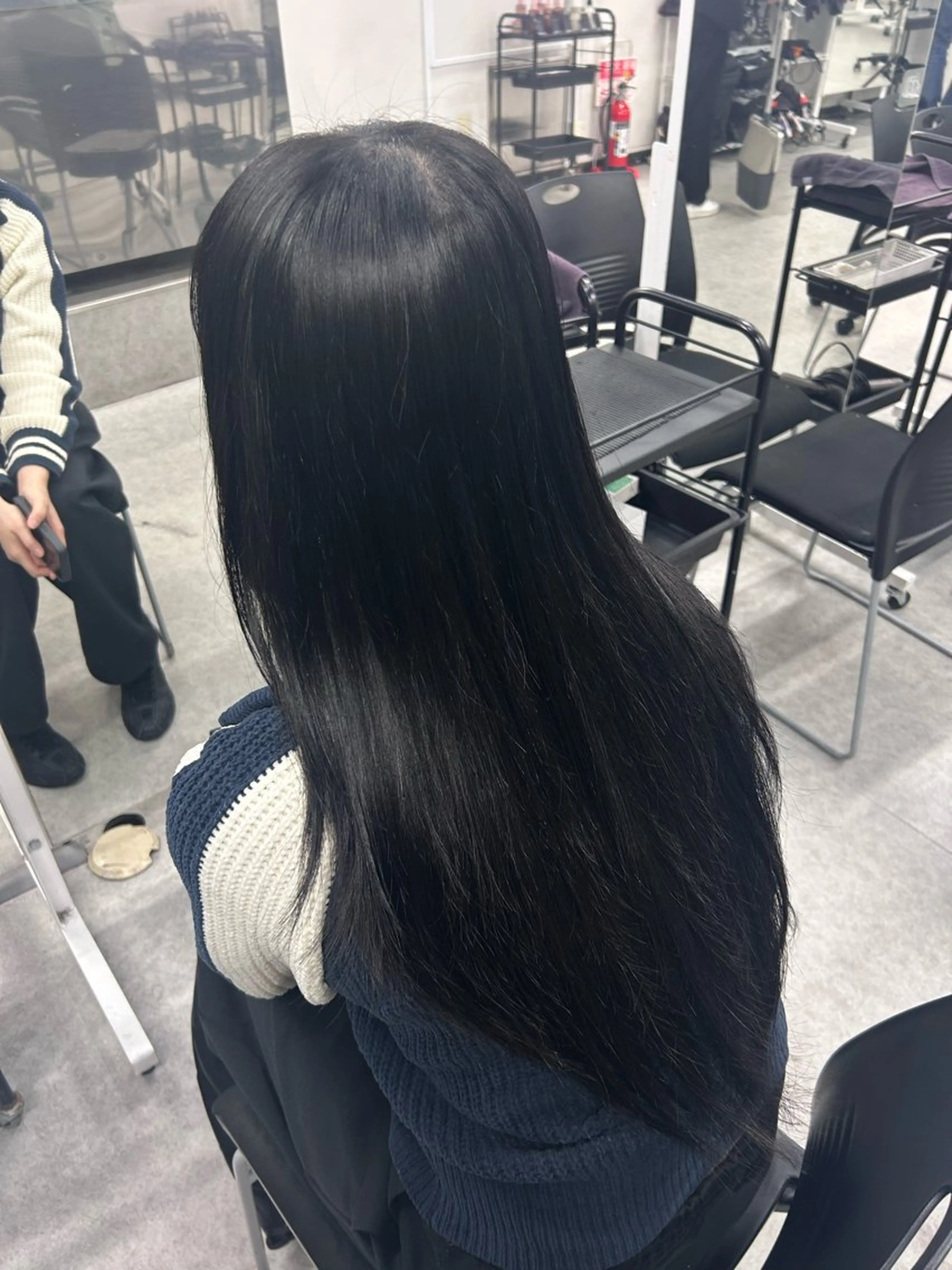 ロング カラー ヘアカラー トリートメント モデル募集💙韓国 スタイル💙亜子のヘアスタイル