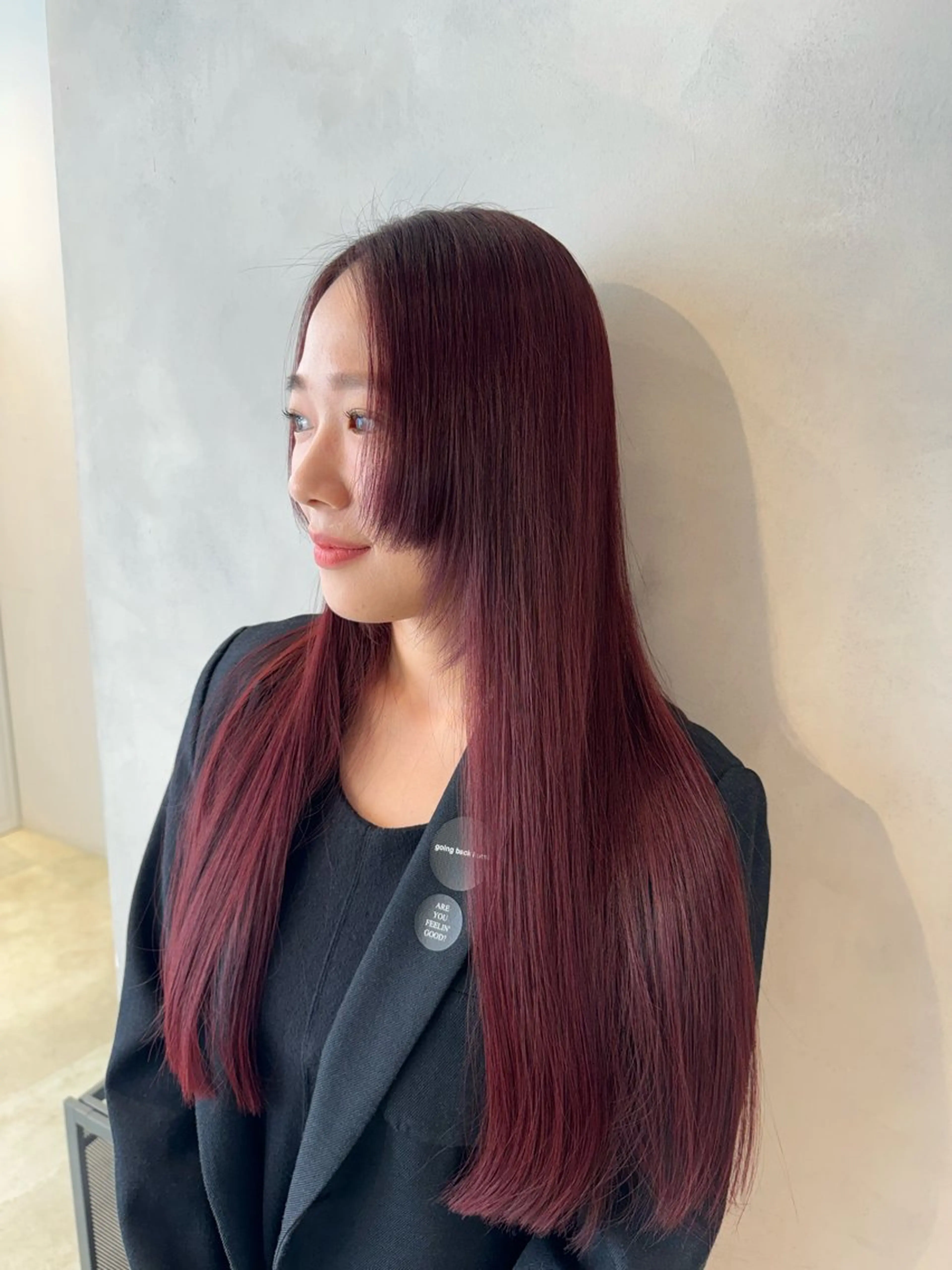 ハホニコでうる艶✨艶髪ストレートに✨【似合わせカット】＋【縮毛矯正】＋【ハホニコトリートメント】※ロング料金なしの写真