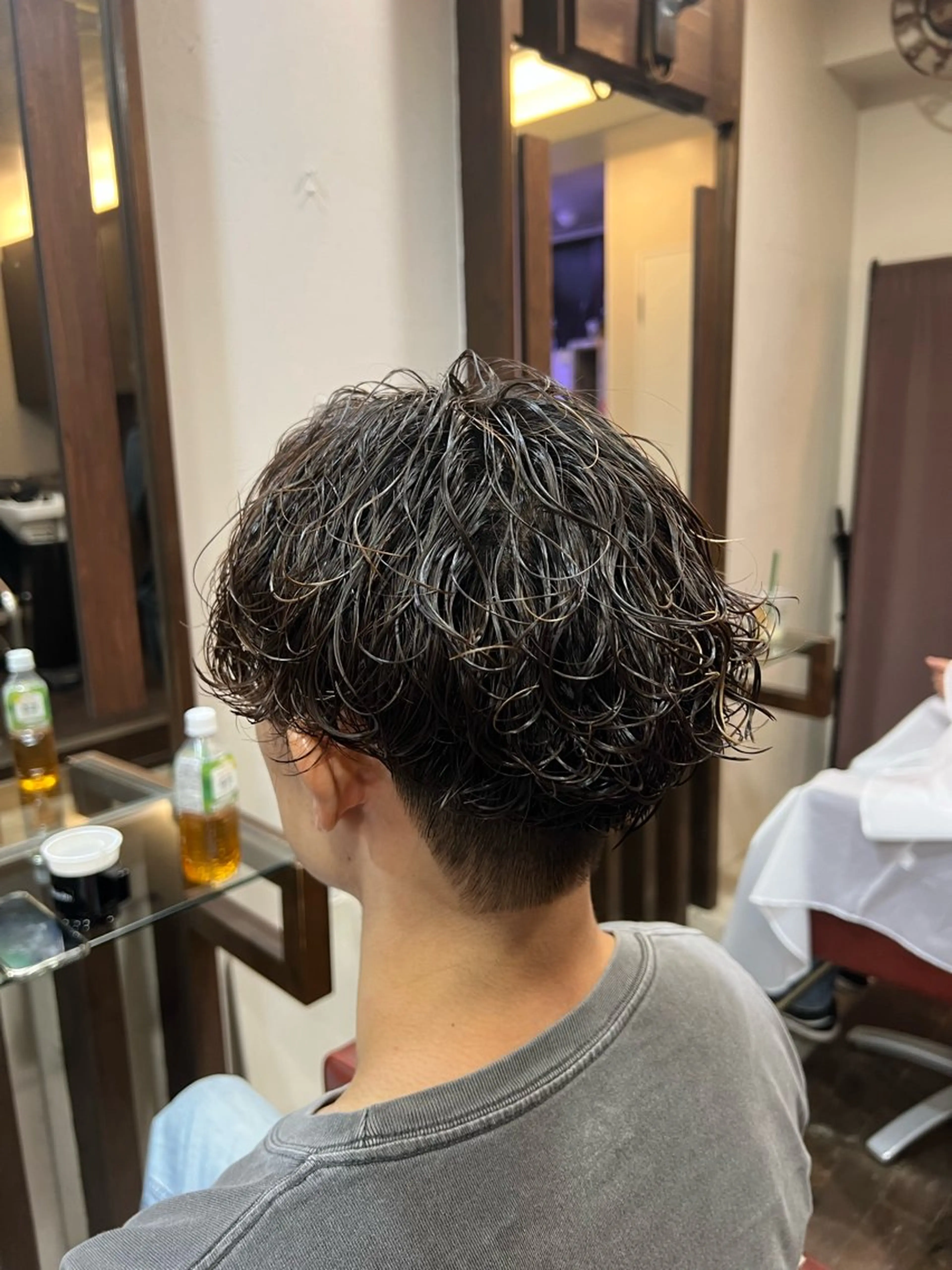ショート パーマ メンズ 刈り上げ カット パーマ 湘南のパーマ職人 🔥清水琉葵🔥のヘアスタイル