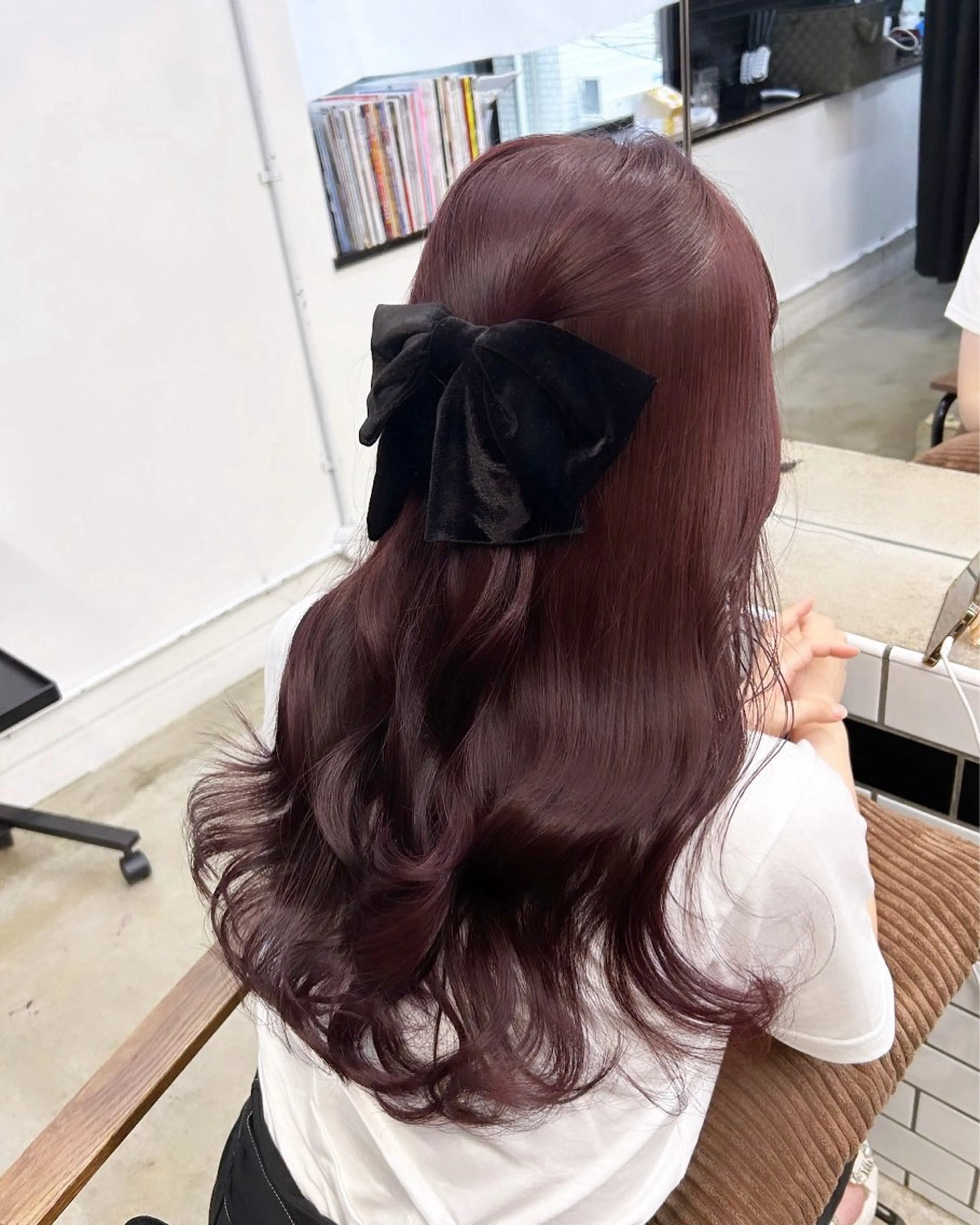 ロング カラー ヘアアレンジ ヘアカラー トリートメント 🎀暖色カラー🎀 ♡yurika♡のヘアスタイル