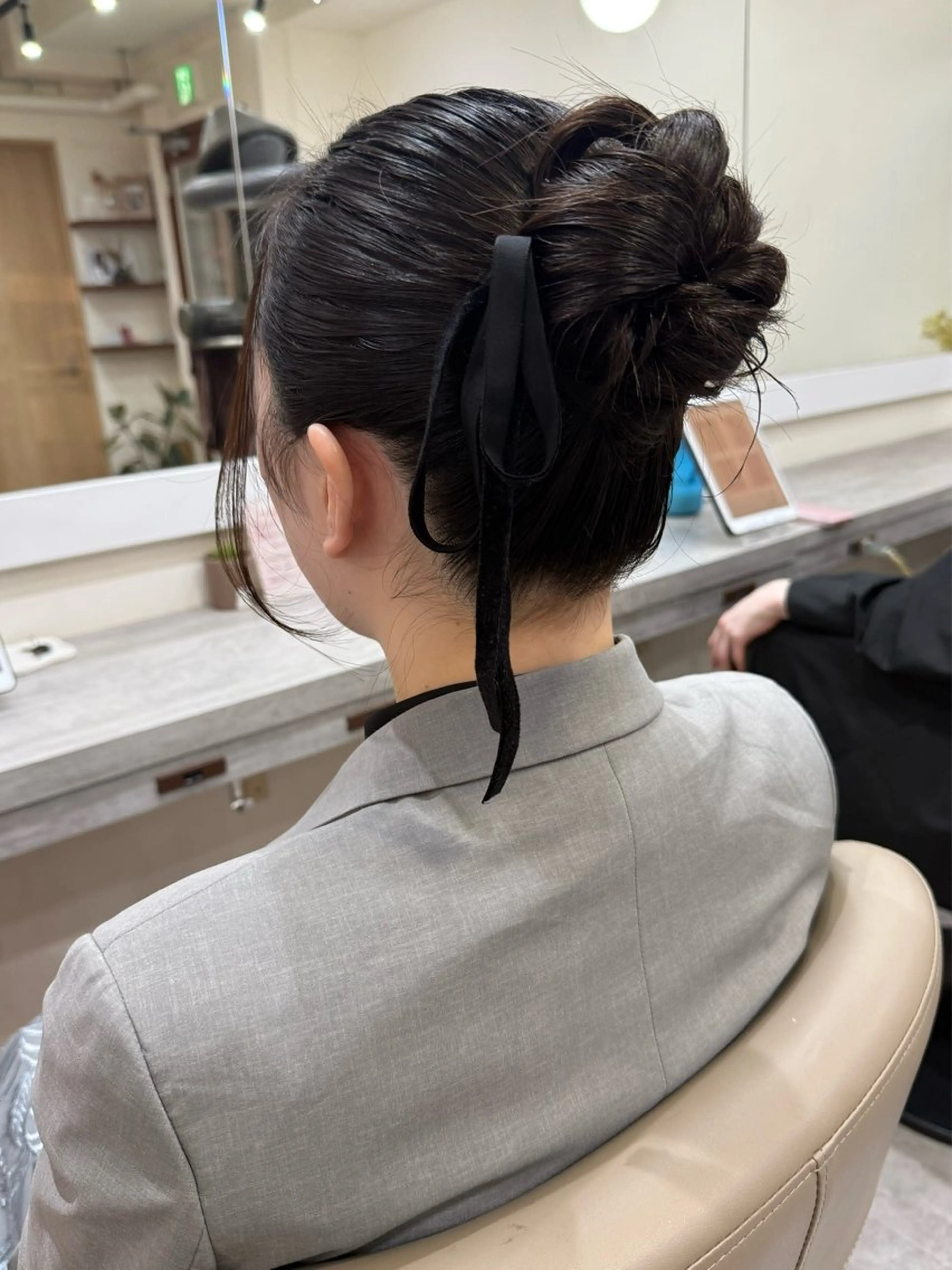 セミロング ヘアアレンジ ヘアセット 韓国風パーマ/ヘア セット/店長みづきのヘアスタイル