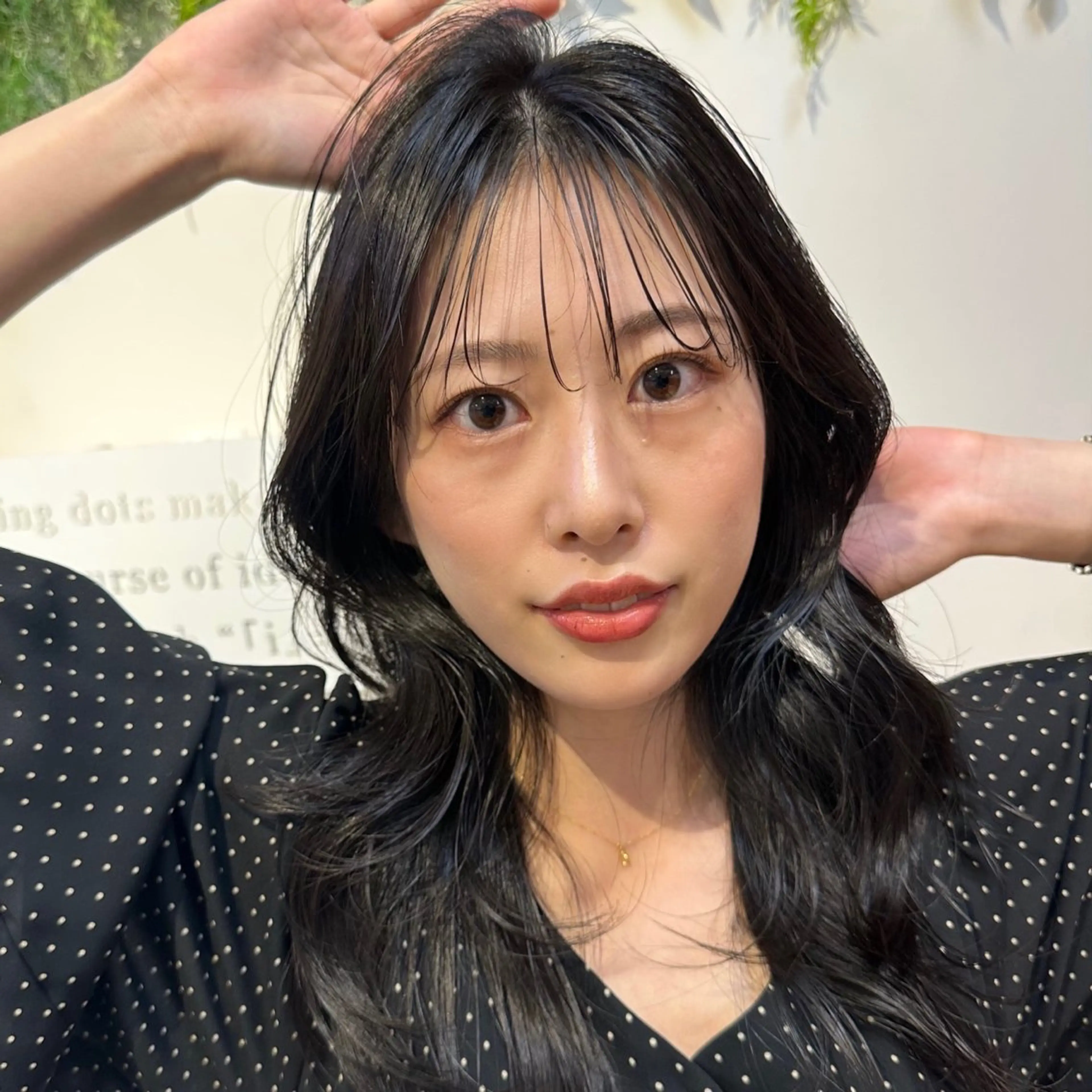 ロング カラー 韓国風ヘア レイヤーカット シースルーバング レイヤー/韓国ヘア /顔周り/大久保貴之のヘアスタイル