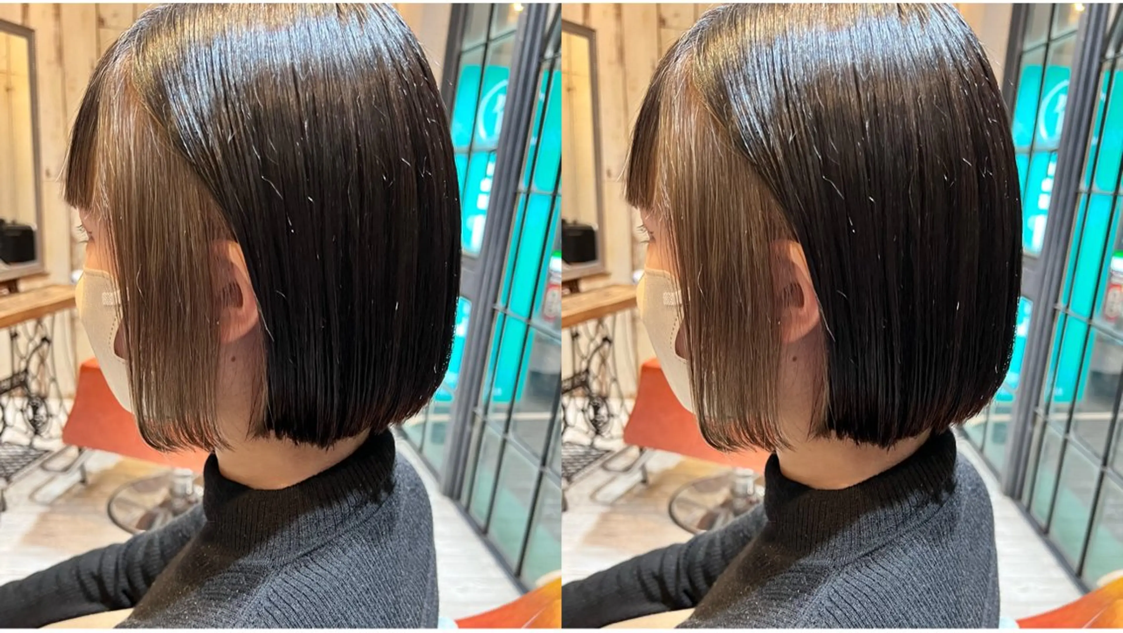 ショート カラー ヘアカラー トリートメント 🫧DECORA 🫧望月涼🫧韓国風のヘアスタイル