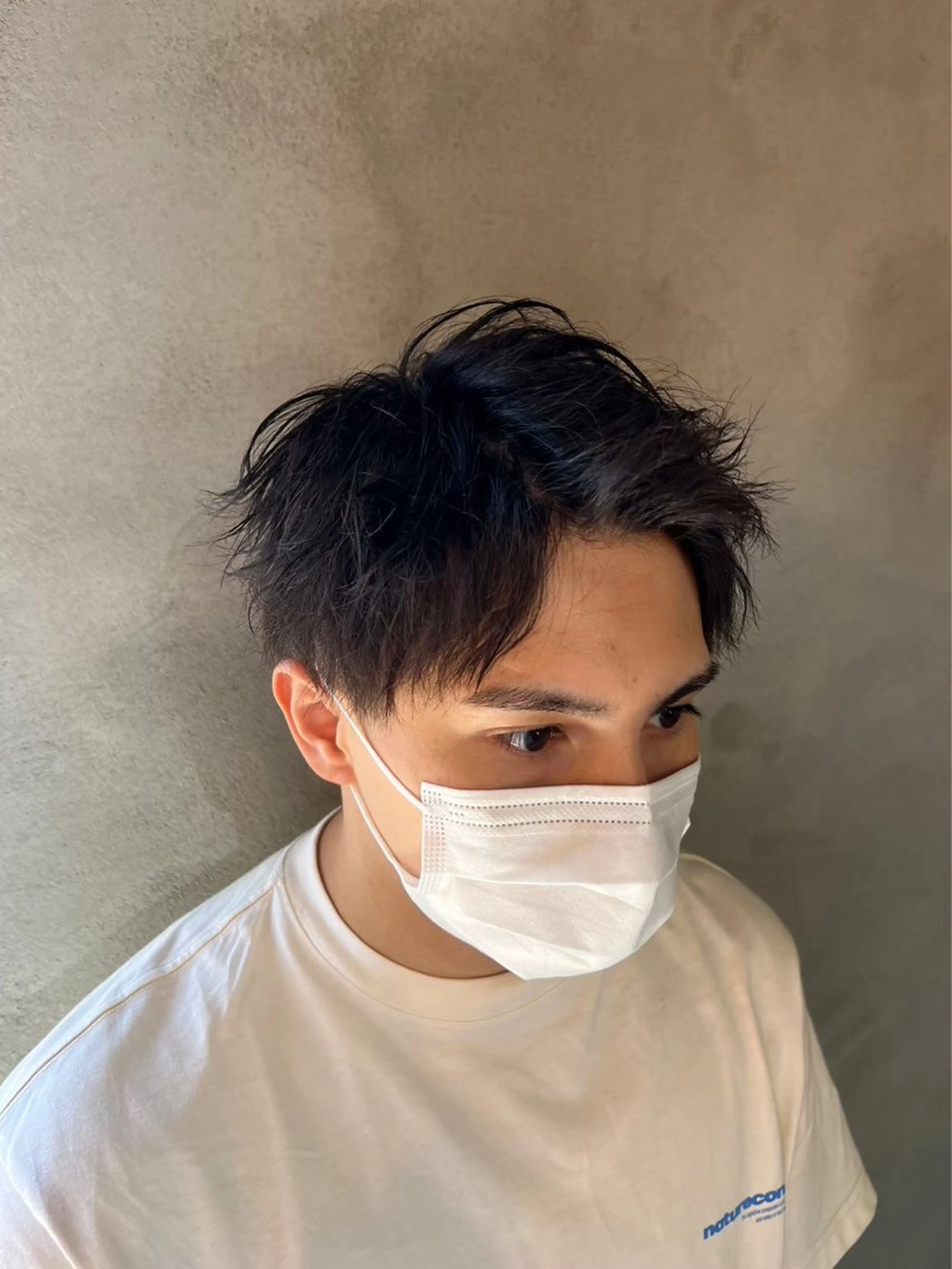 ショート パーマ メンズ 石川 歳也のヘアスタイル