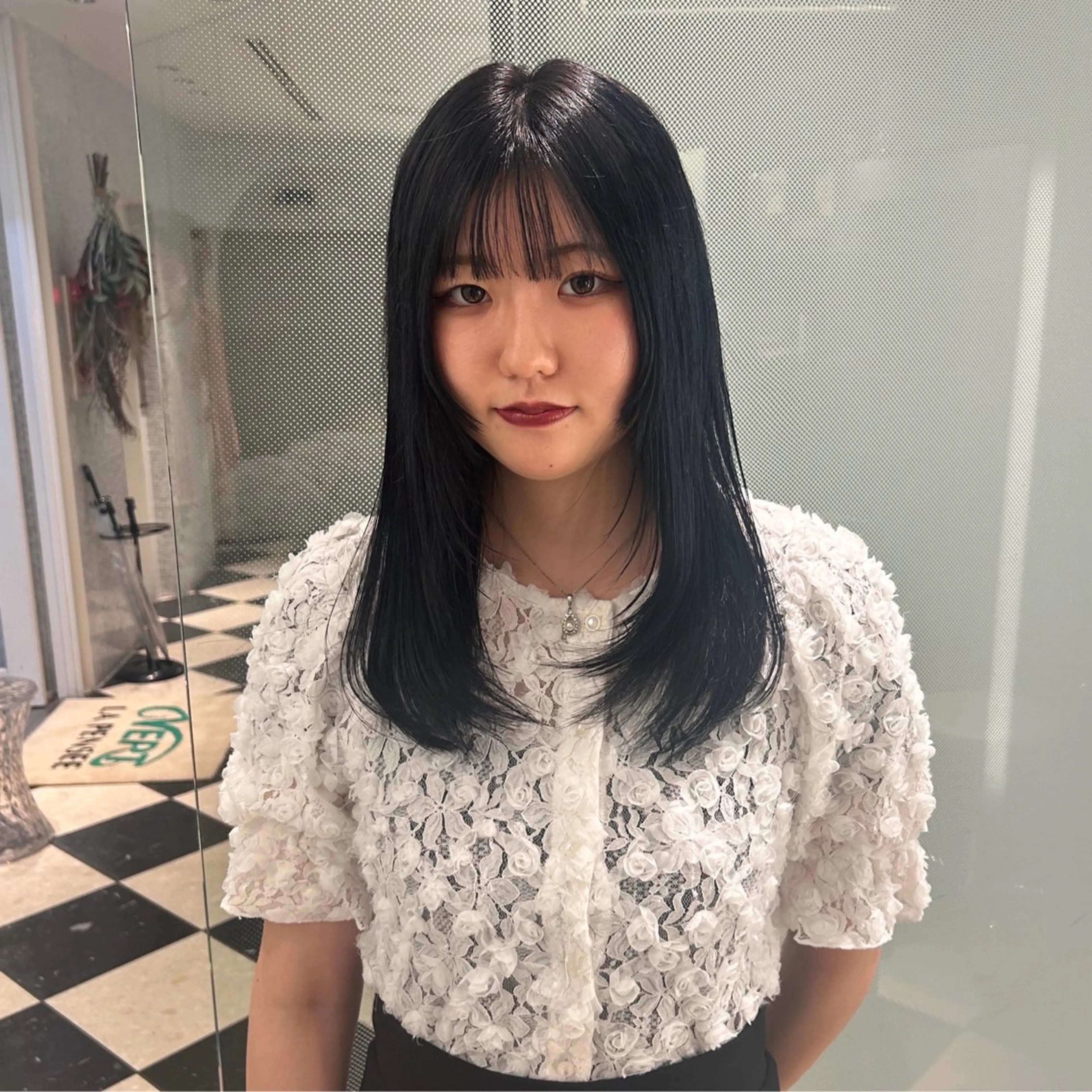 セミロング カラー レイヤーカット カット トリートメント 大谷美佳/レイヤー カット/ツヤ髪のヘアスタイル