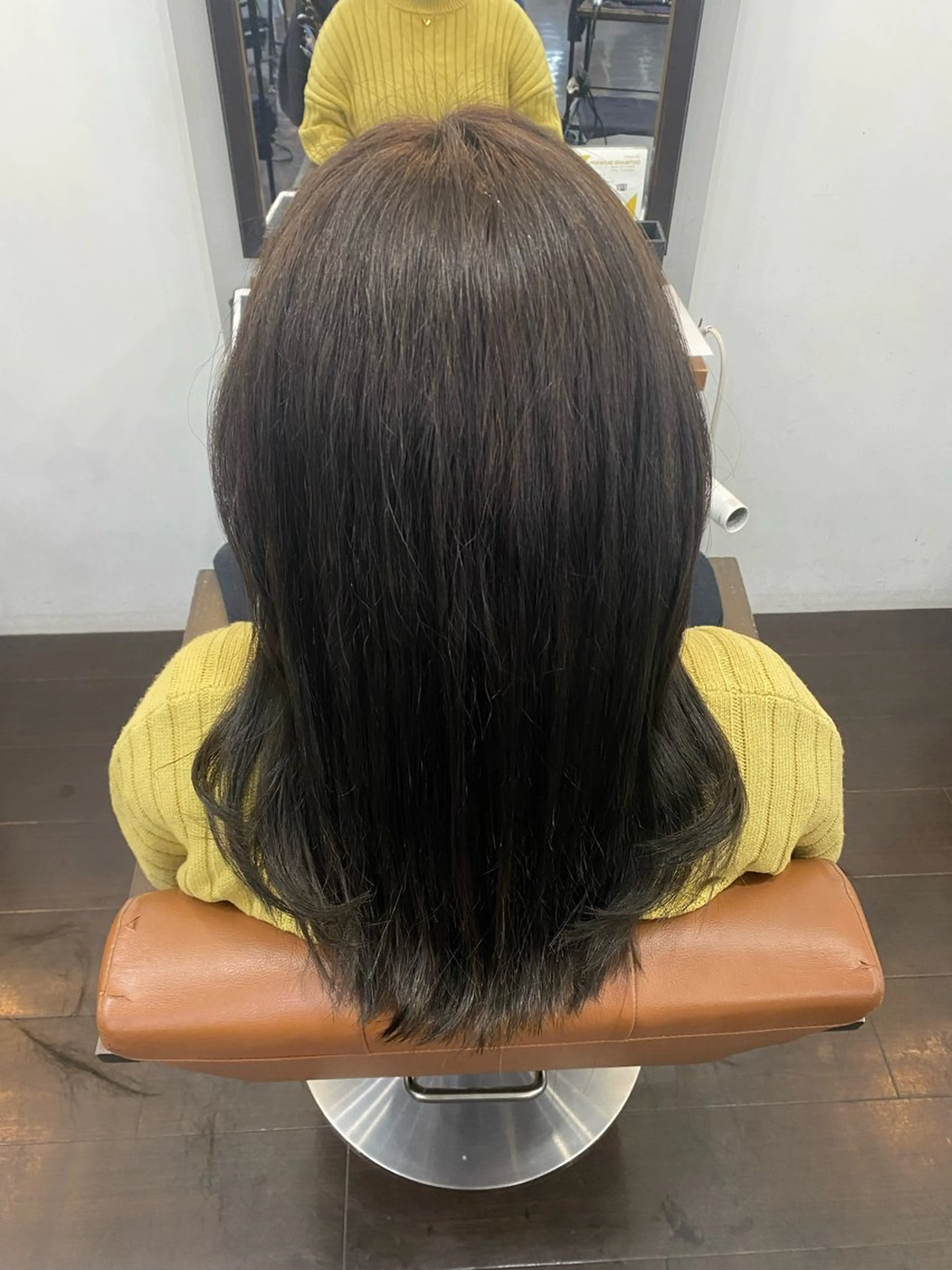 セミロング カラー ヘアアレンジ 🍒ᩚ名駅/艶髪 縮毛矯正/あゆ🍒ᩚのヘアスタイル