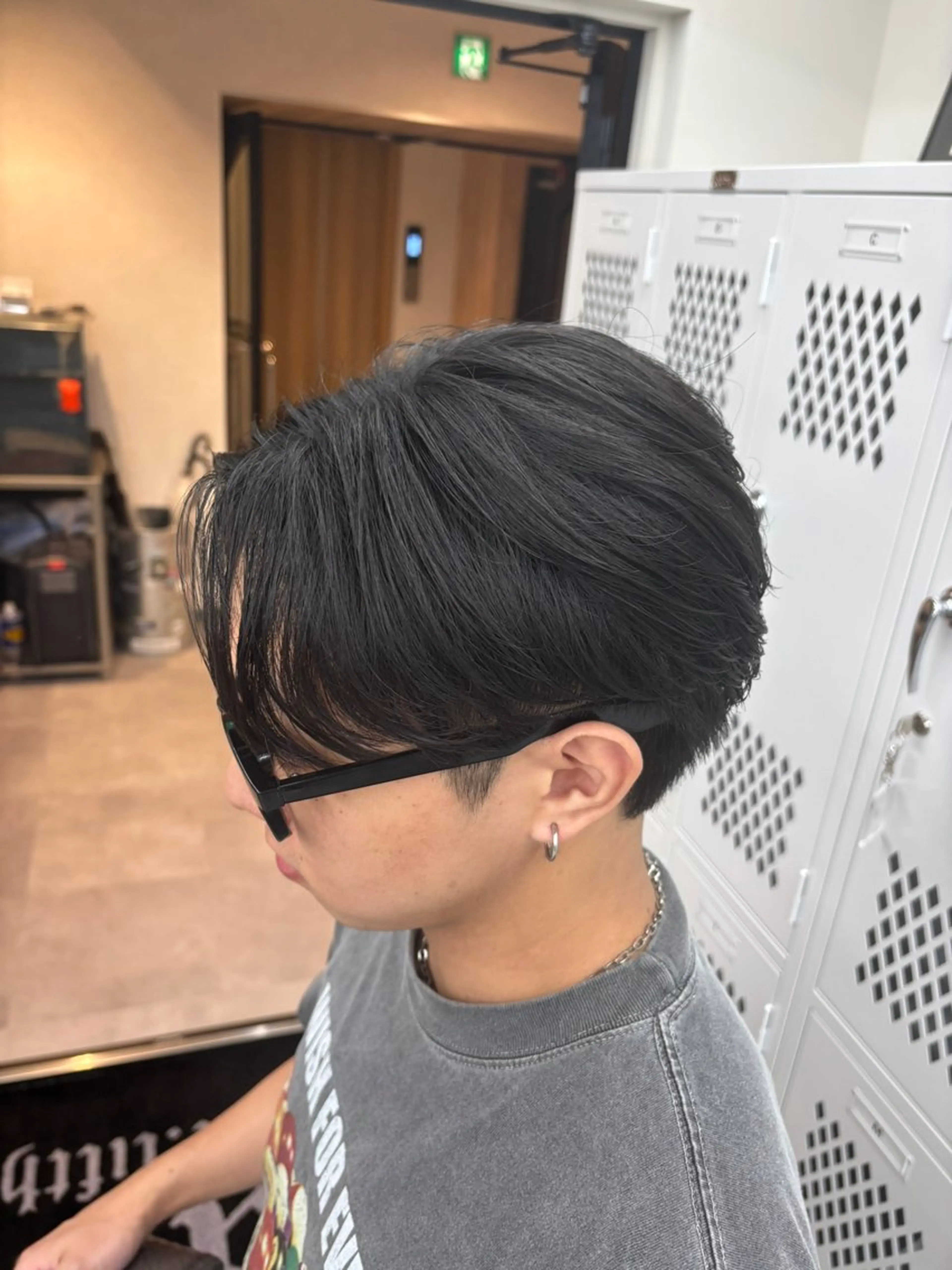 メンズ センターパート メンズ韓国風 マッシュ メンズパーマ ツーブロック 横浜メンズパーマ/ シャドウ/ショウゴのヘアスタイル