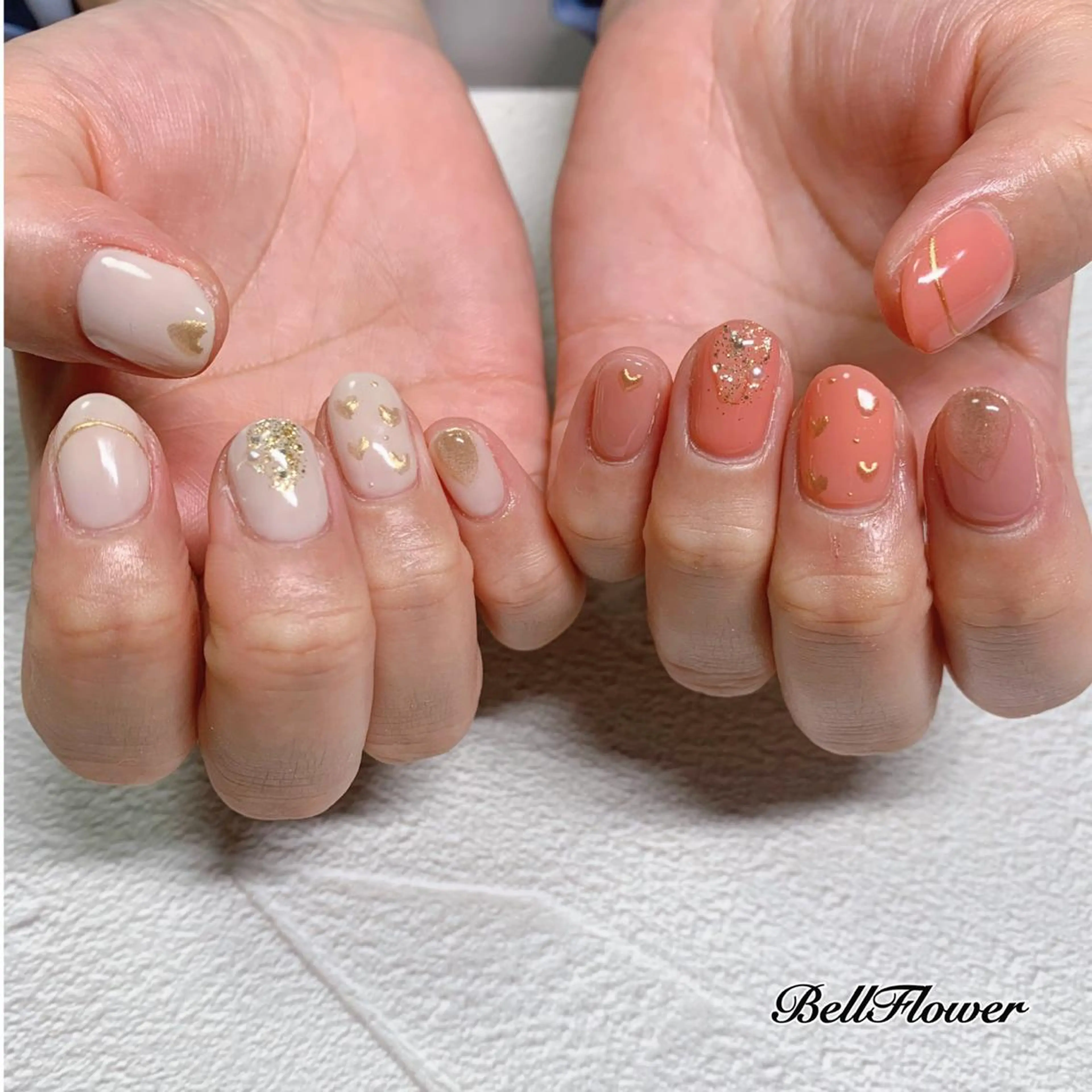 ネイル ハンドネイル Bell Flowerのネイルデザイン