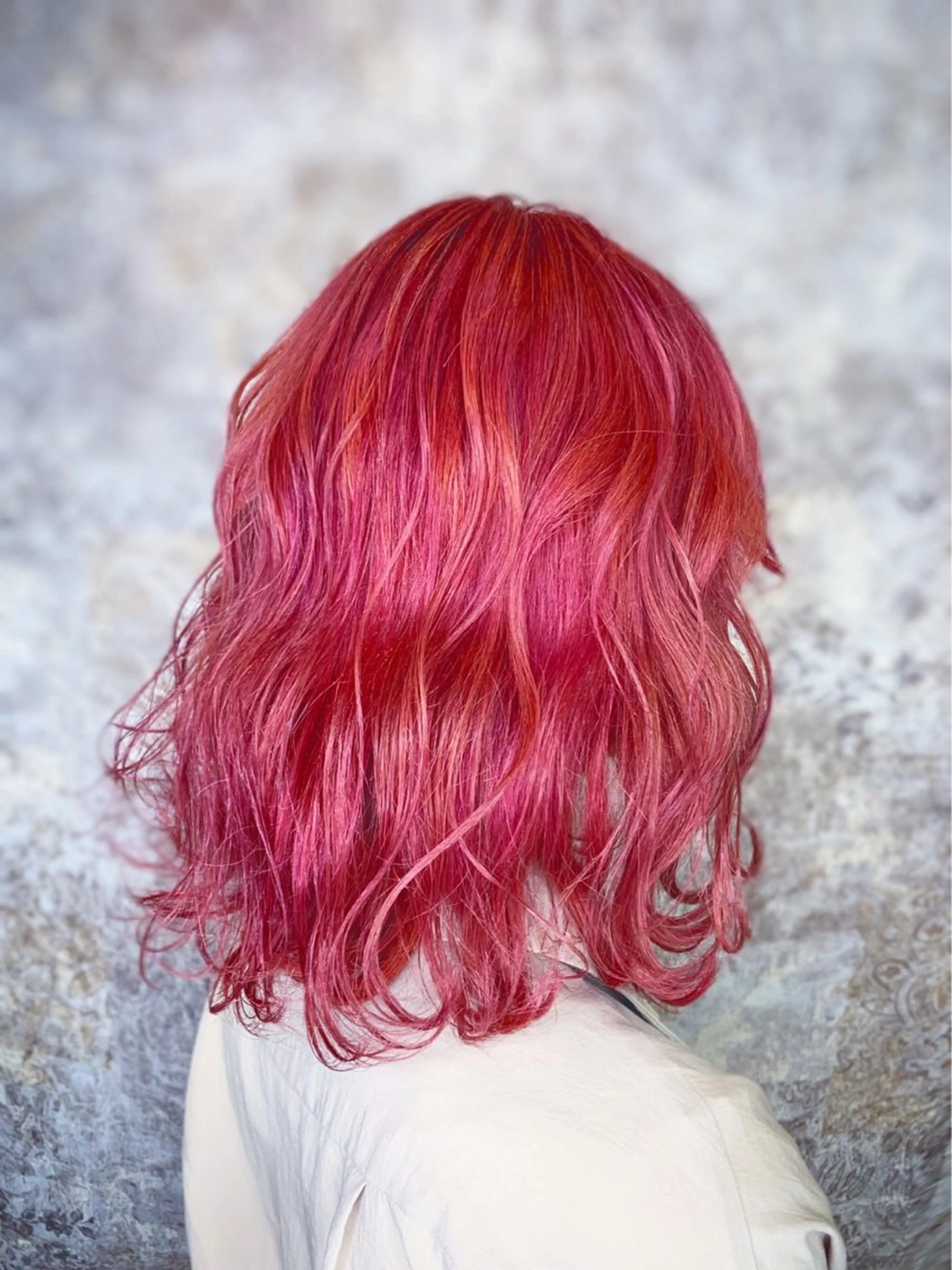 セミロング ウエチ シオミ 金沢文庫のヘアスタイル