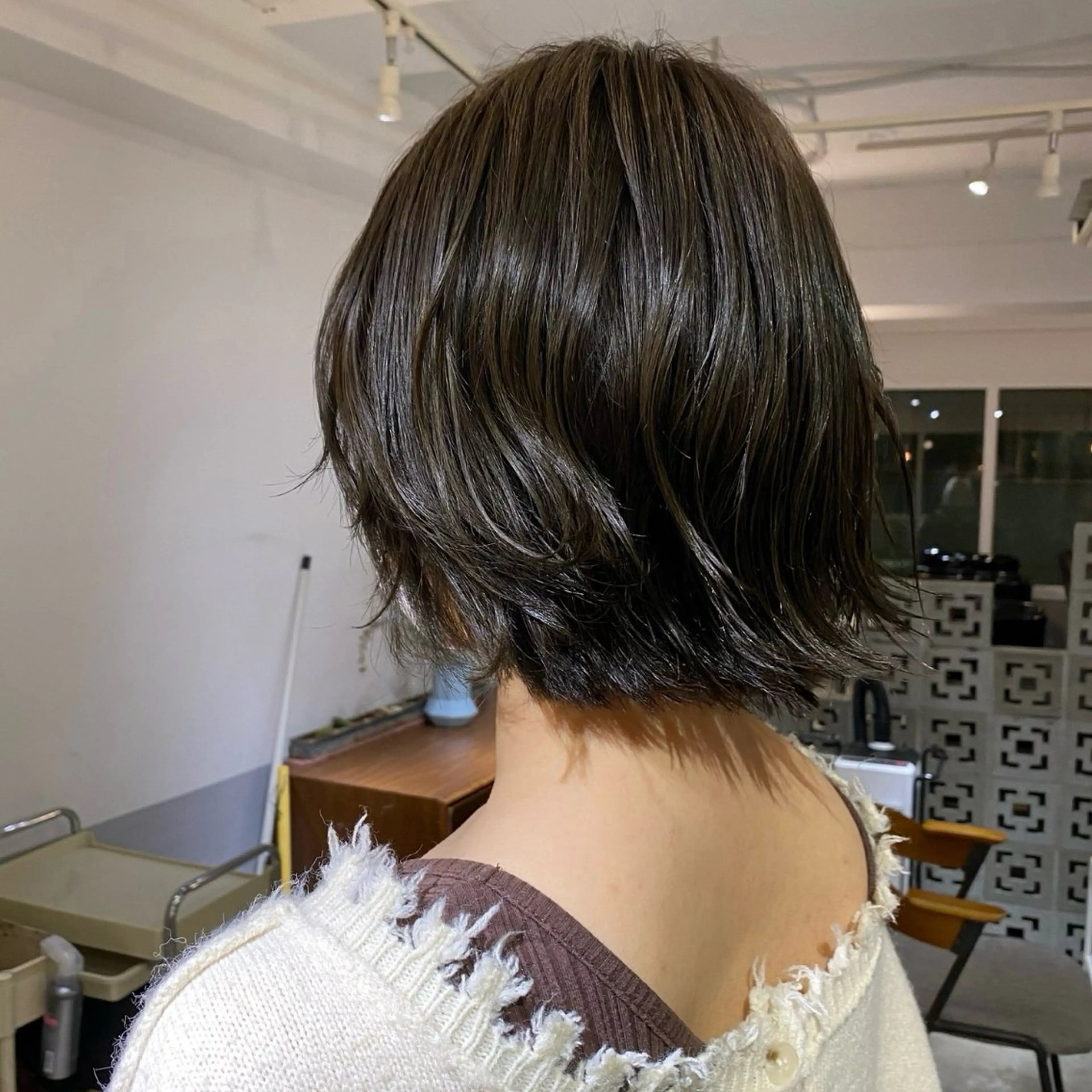 ミディアム カラー ブリーチ ブリーチなしカラー ヘアカラー カワタ リュウセイのヘアスタイル