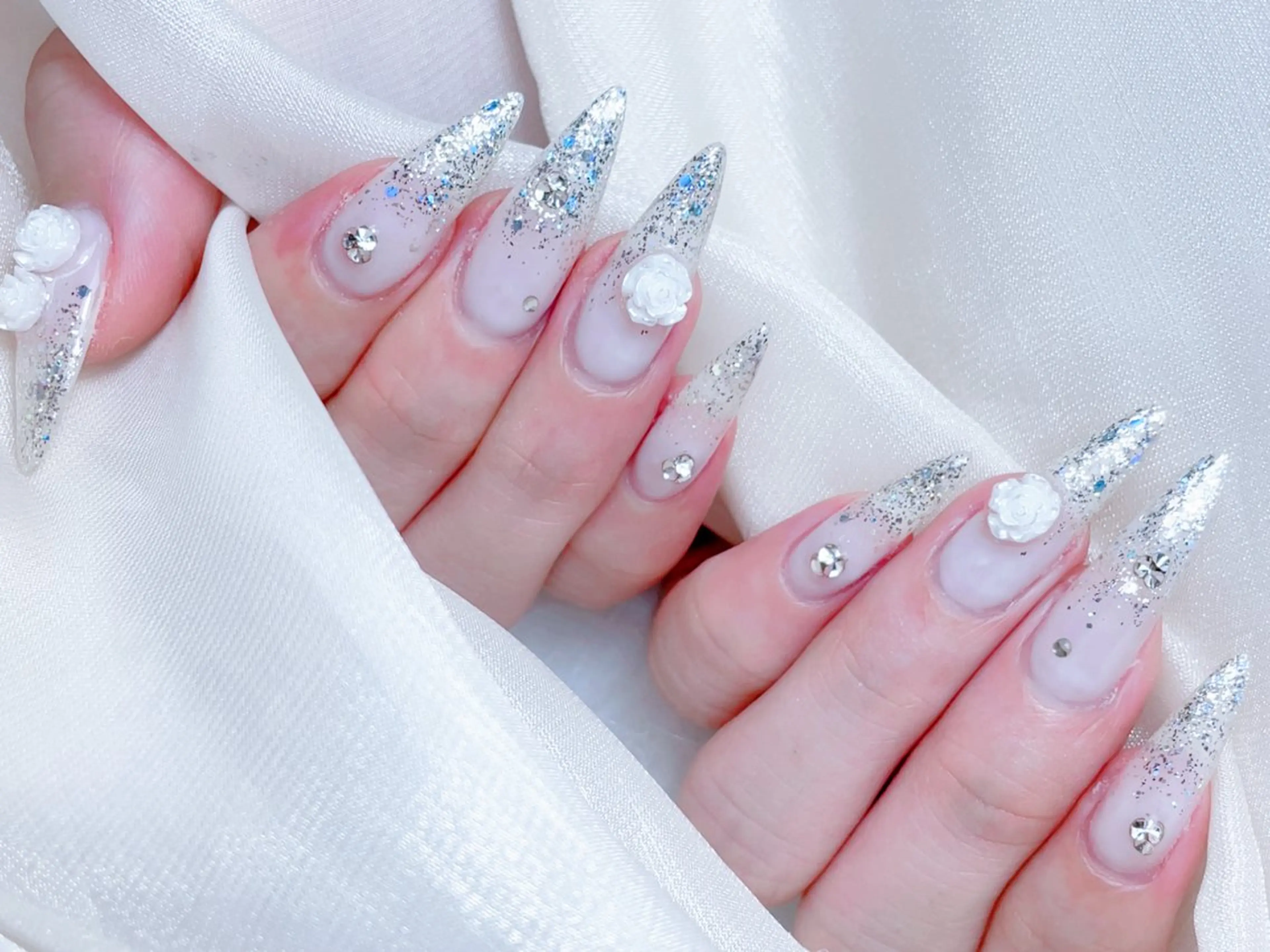 ネイル ハンドネイル M🌷nail 長さだし専門店のネイルデザイン